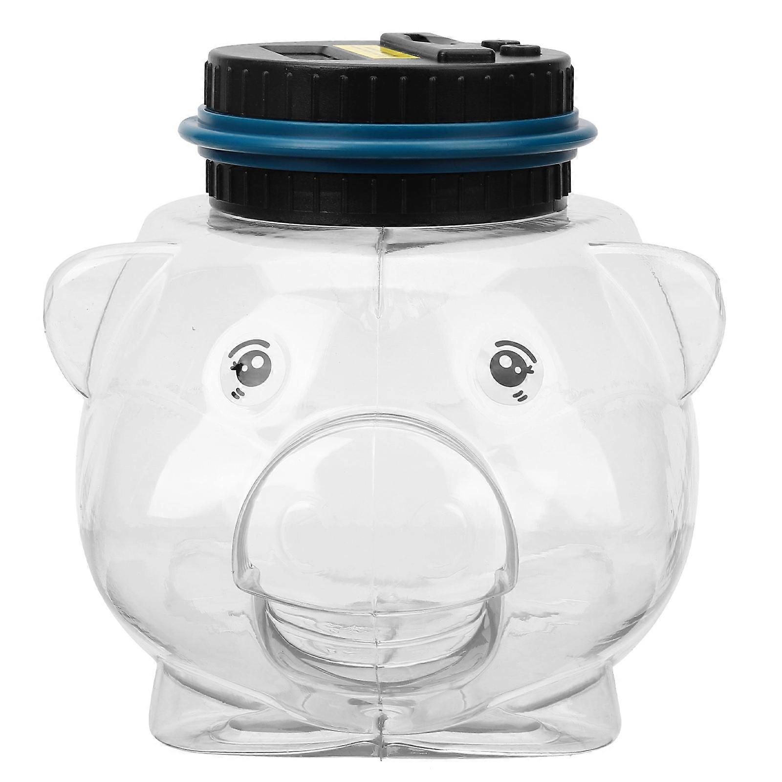 Transparent Coin Saving Box 4Pcs Digital Money Jar Perfect For Desk Use Includes LCD Display And Counting Functionality