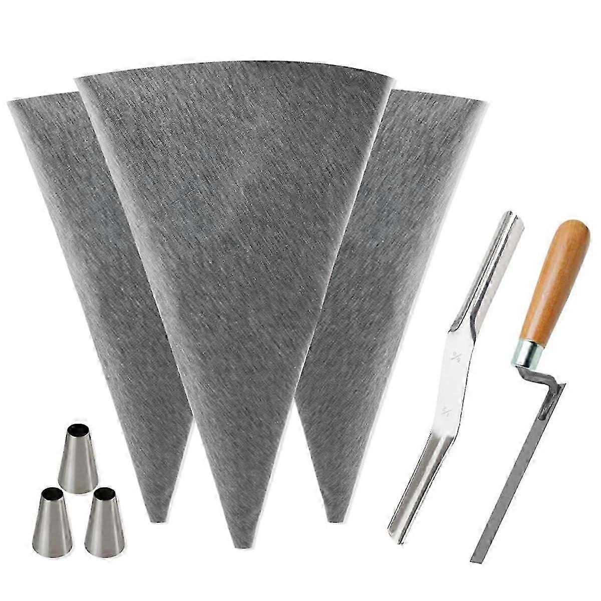 Professional Tile Grout Bags with Metal Tips for Easy Masonry and Cement Sealing in UK DIY Projects