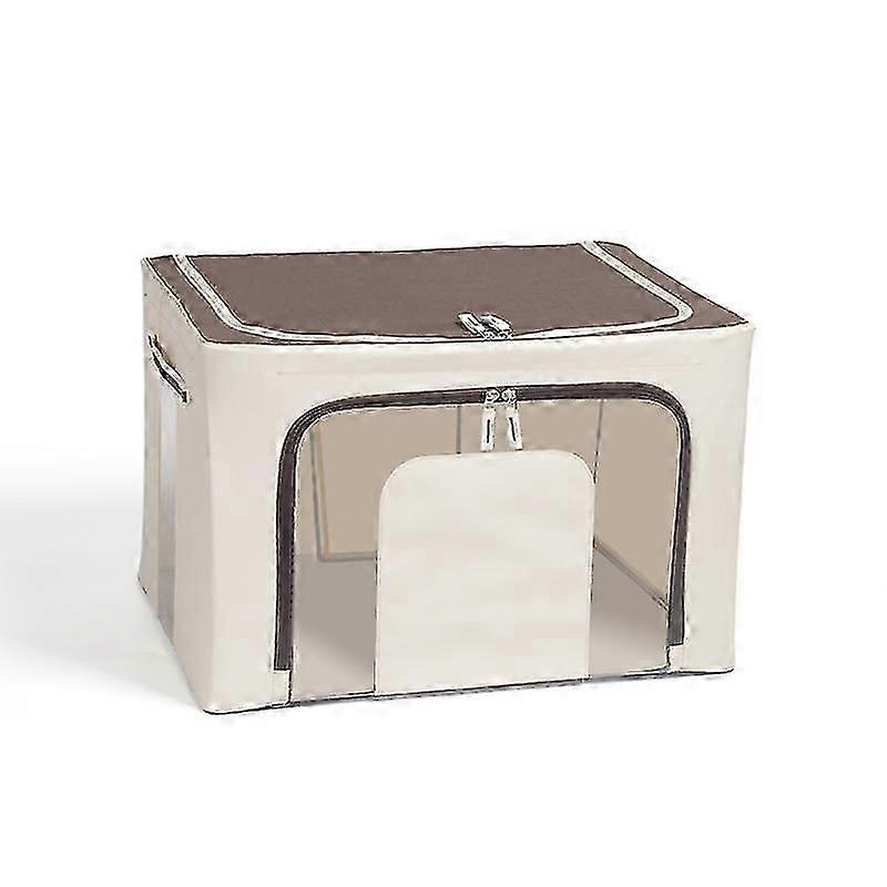 Large Storage Bag, Foldable Storage Box, With Handle, Sealed Zipper And Reinforced Iron Frame 50 * 40 * 33 Cm (series 01)