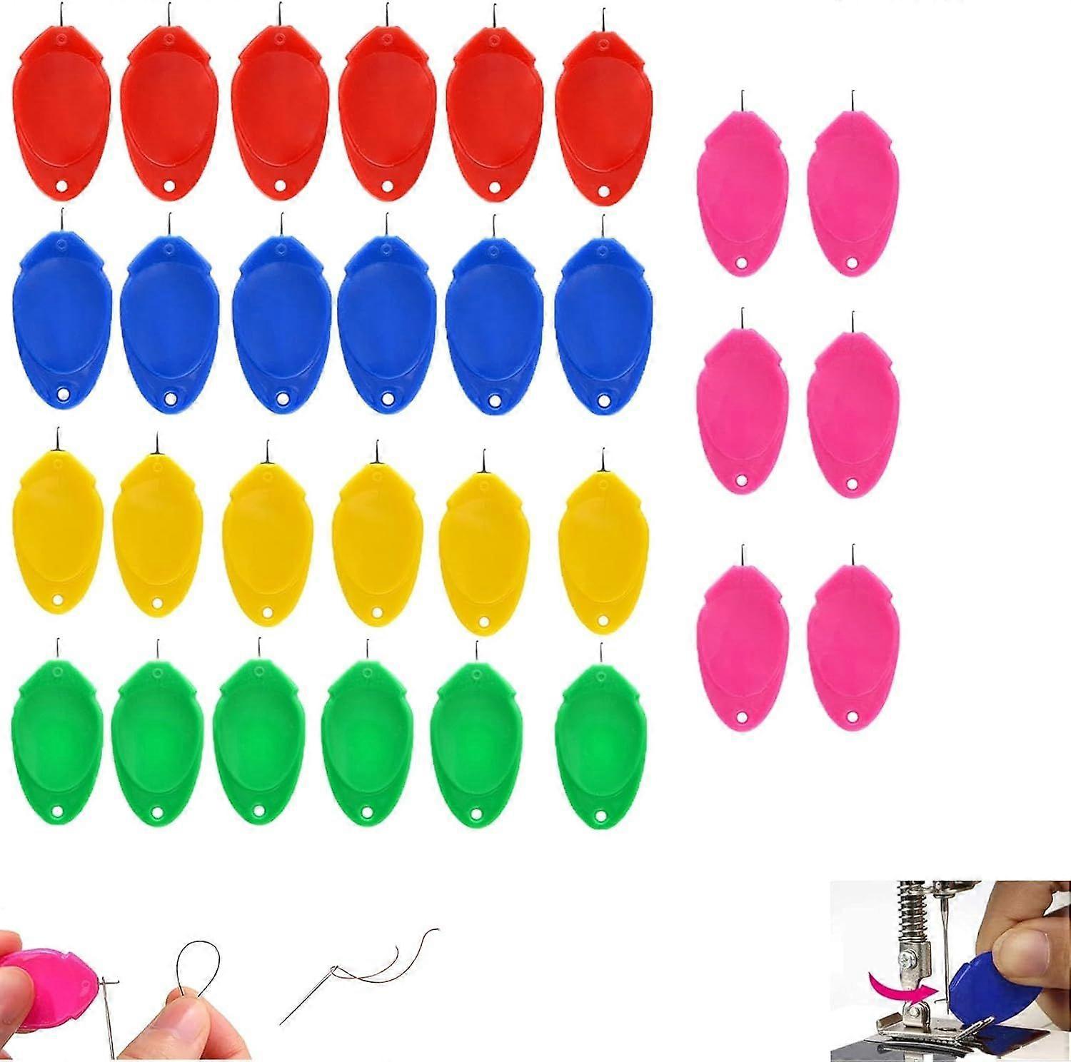 Sewing Machine Needle Threader, 20pcs Needle Threaders for Hand Sewing, Easy