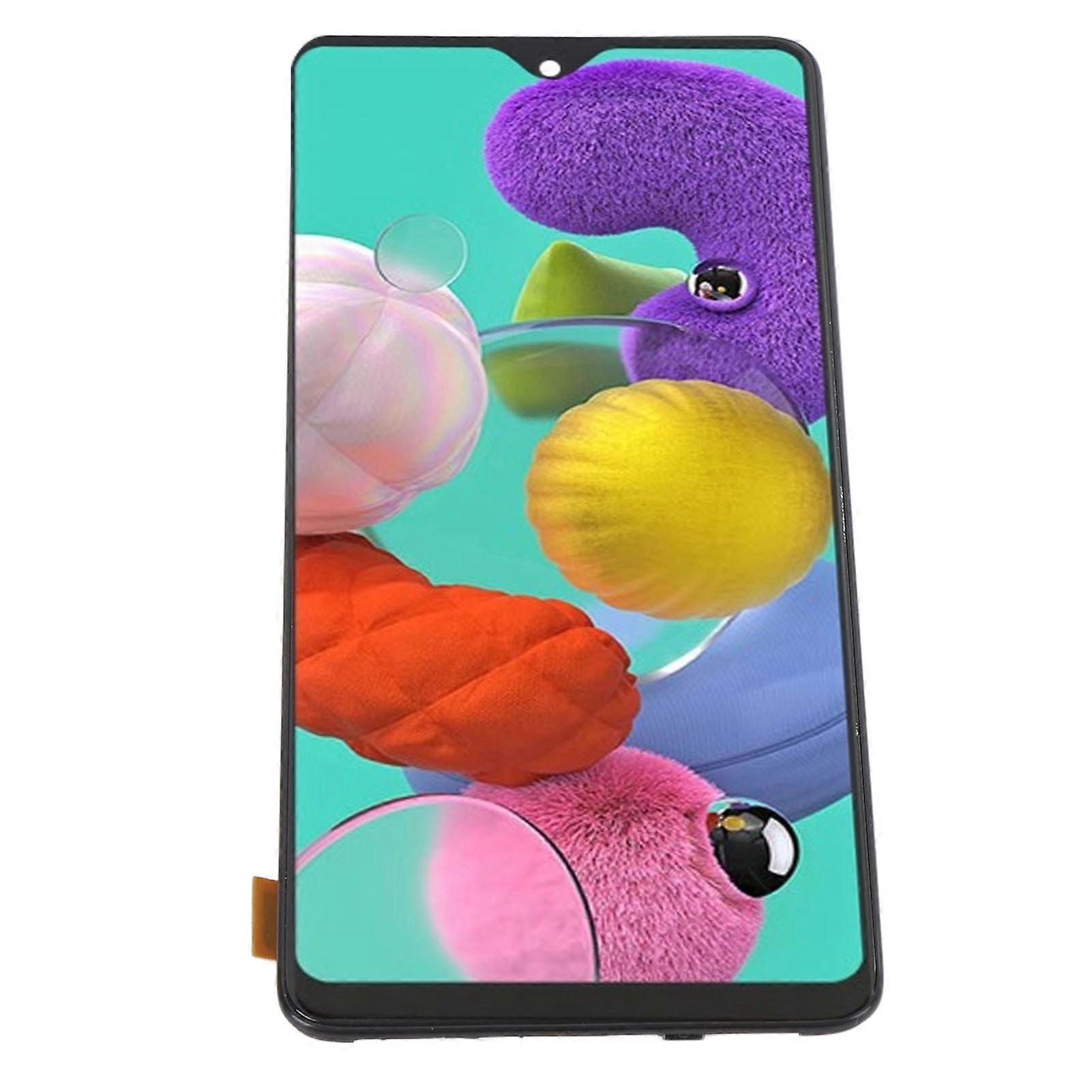 Phone Screen Replacement with Frame Tools Sensitive Phone Touch Screen Digitizer Assembly for Galaxy A51 4G SM A515 