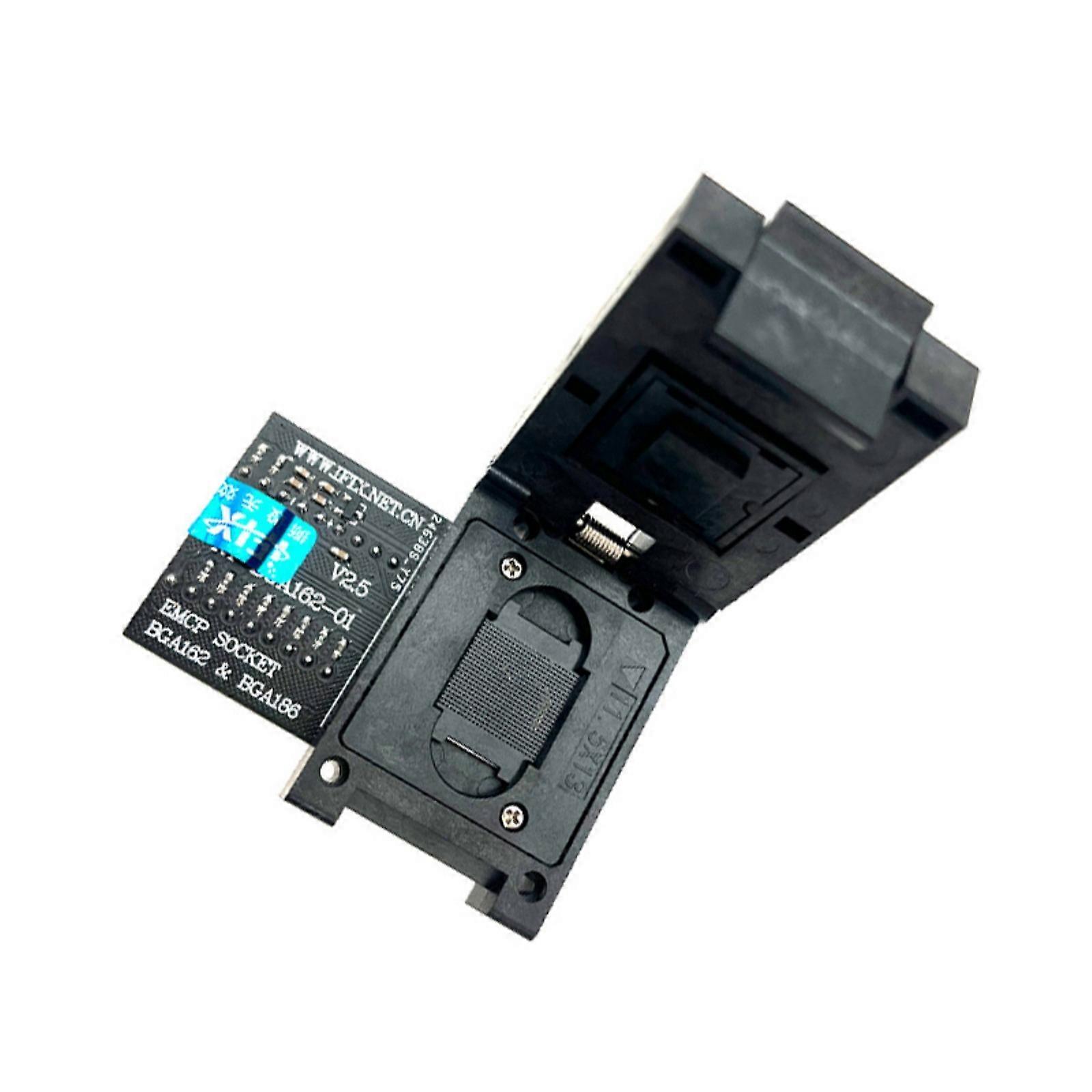 BGA162 BGA186 Adapter Socket High Temperatures Resistant Plastic Emmc Memory Reader Burning Seat For RT809H Programmer Multicolor