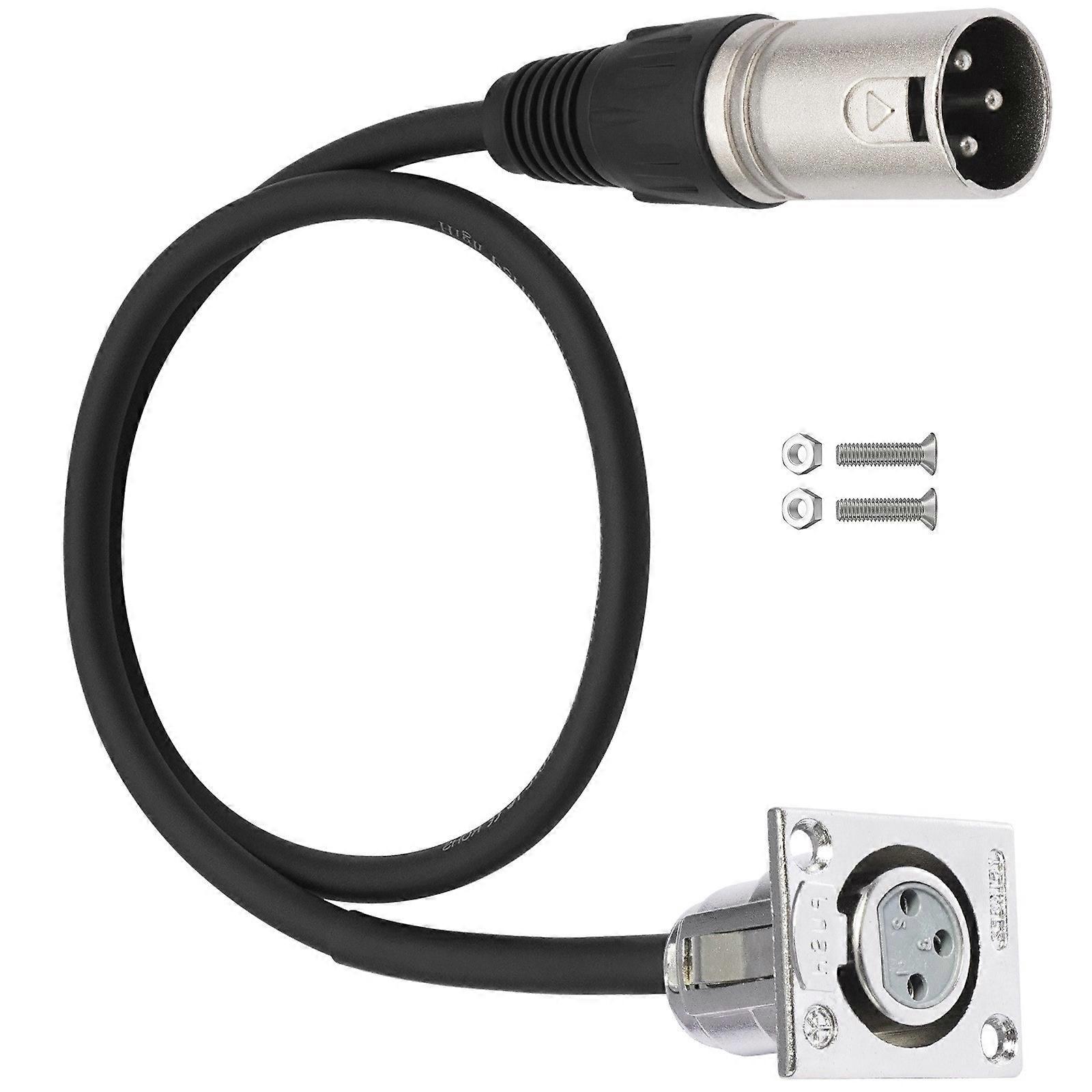 60cm 3Pin To D Style Chassis Connector 0.6M Length Optimized For Signal Integrity Locking Design Multicolor