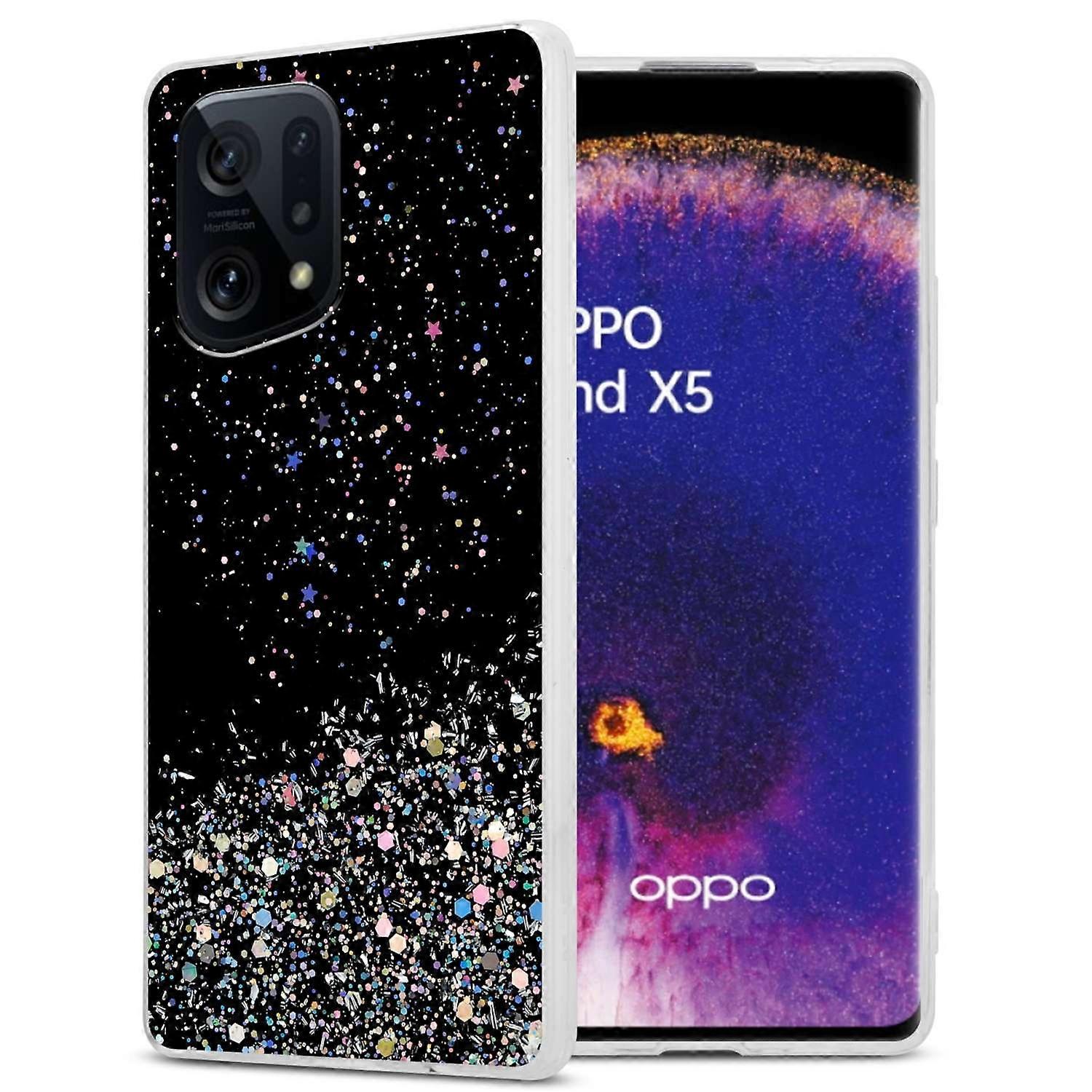 Case Oppo FIND X5 Protective Case TPU - Transparent with Glitter