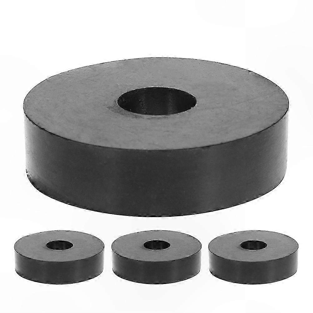 4-Pack Anti-Vibration Rubber Spacers for AC Units and Machinery Noise Reduction Washers Round Cushioning Pads