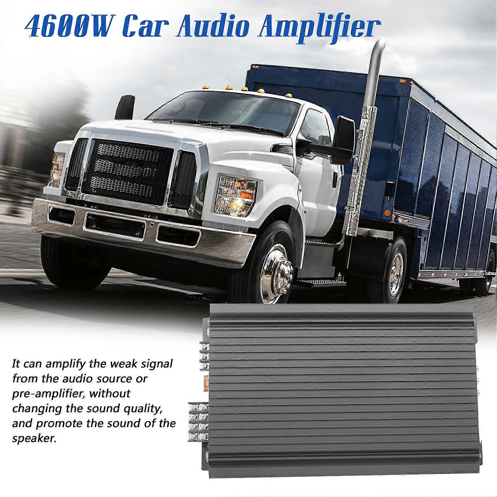 4-Way car amplifier 4600W high power 4-channel 12V