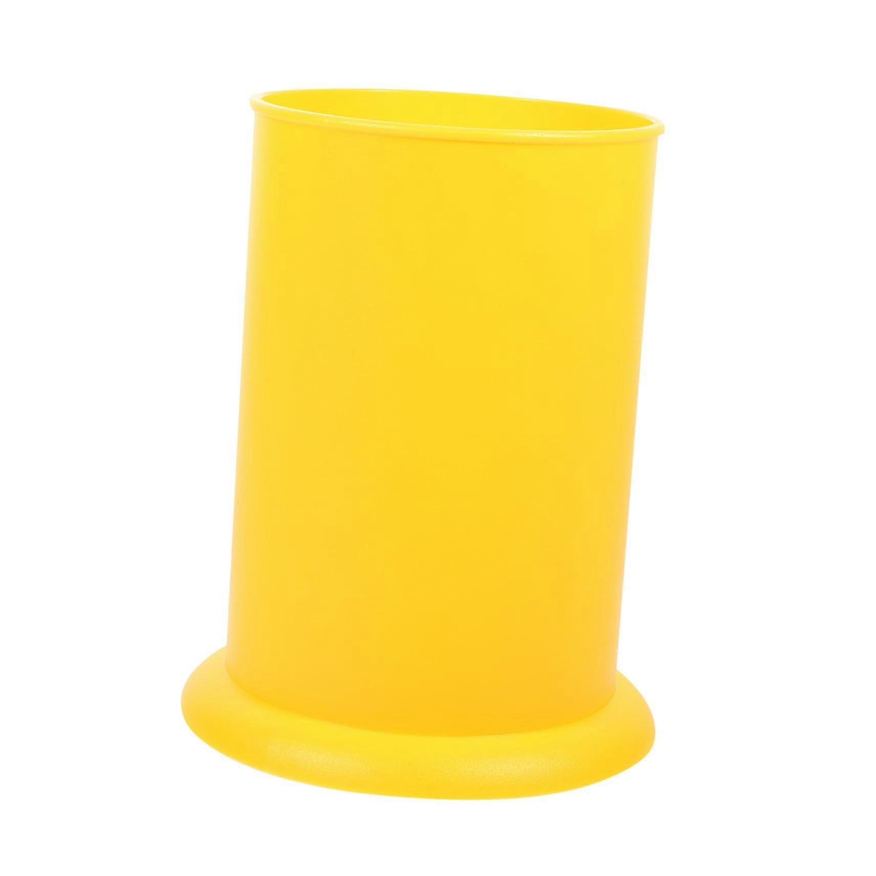 Chopstick Holder Small Yellow Desktop Utensil Organizer For Chopsticks Forks Spoons Compact Kitchen Countertop Storage