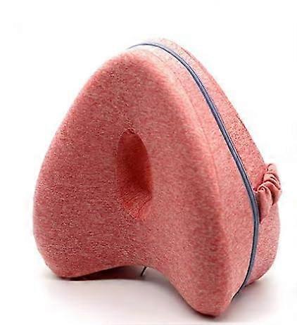 Heart Shaped Knee Pillow Memory Foam Leg And Hip Support For Side Sleepers Removable Washable Cover Adjustable Strap