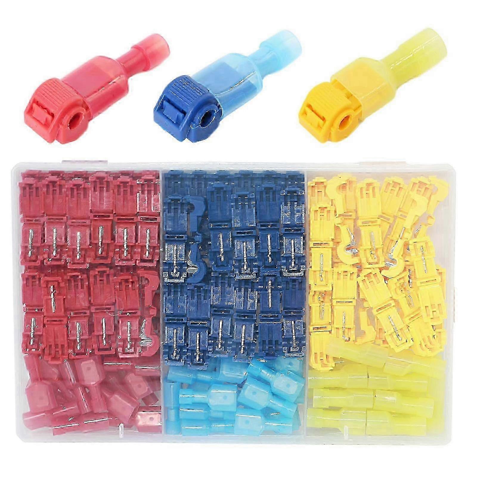 Quick Installation Wire T Tap Connectors Hassle frees Cable Connection set Cable Junctions 200pcs for Homes & Office Use