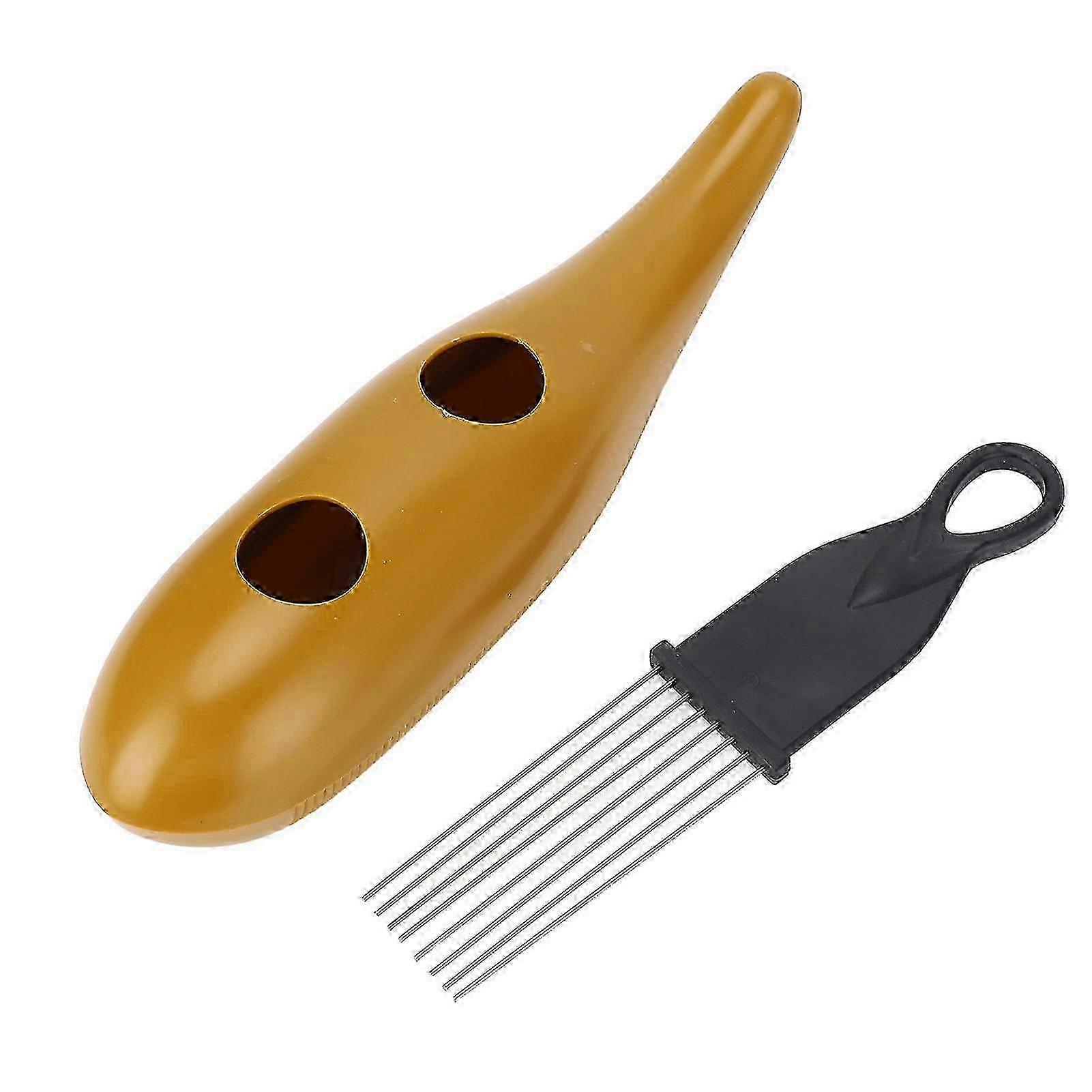 Fish Shape Latin with Scraper ABS Guiro Percussion Instrument for Musical Training and Band Accompaniment