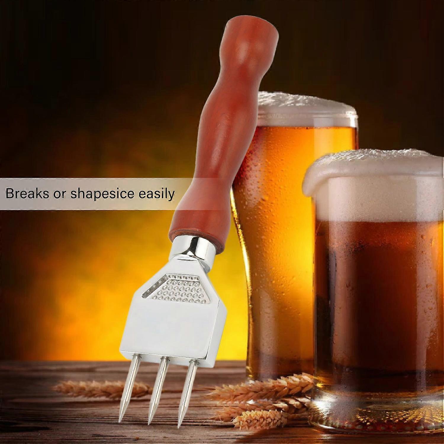 Stainless Steel Ice Chisel Chipper Stable Practical Bar Ice Crusher Chisel Chipper for Home Type A