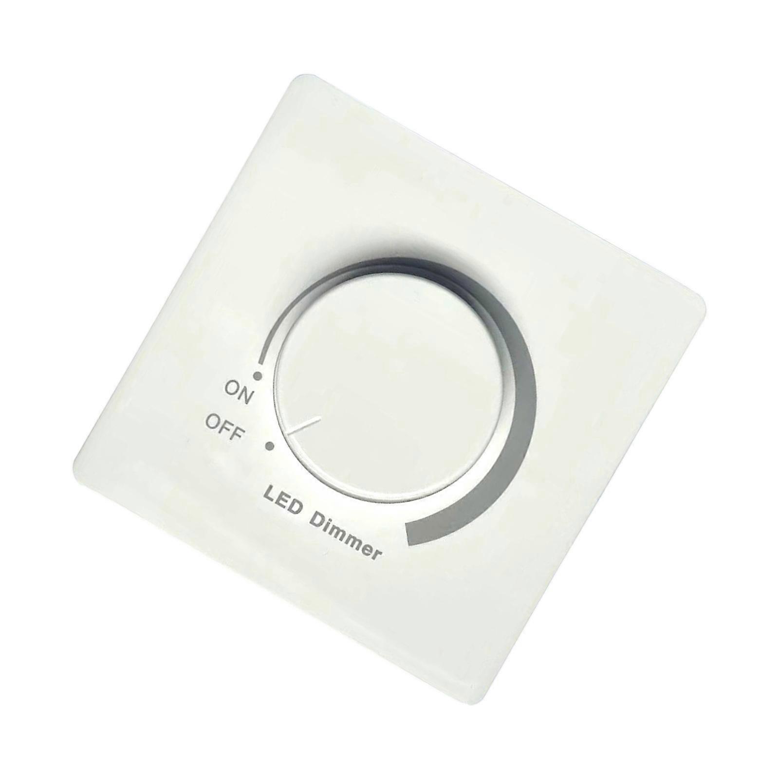 Adjustable 300W LED Dimmer Switches Panel Controller Brightness Dimmable Dimmer Rotary Knob Dimmer Switches Enduring  White