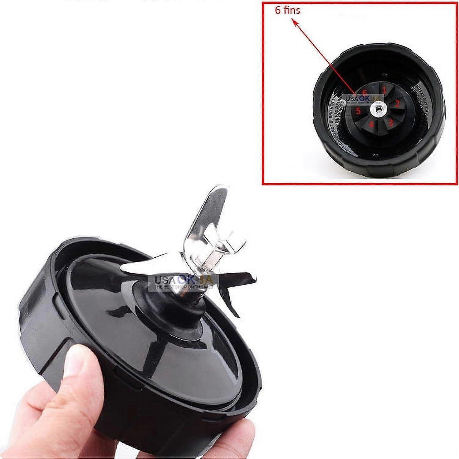 6-Fins Extractor Blade Assembly for Nutri Ninja Blender Auto-iQ BL450 70, BL480 70, BL482 70