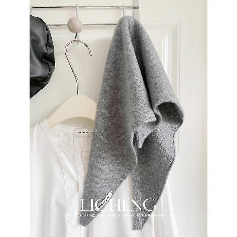 Korean Original Order, Including Wool Knitted Triangle Scarf, Headscarf, Multi-Functional Warm, Fashionable And Versatile Small Scarf In Winter
