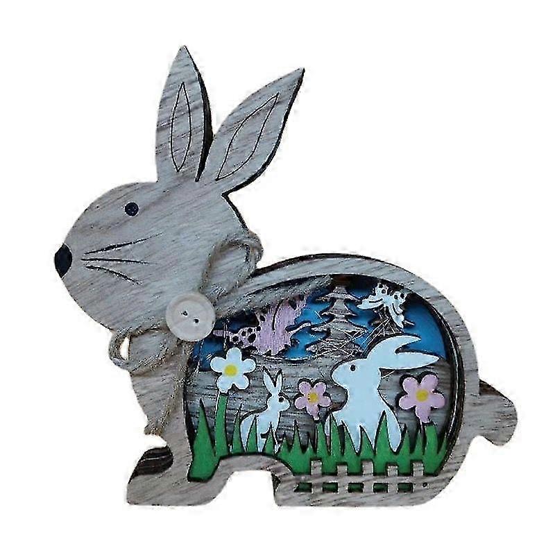 Easter Home Decor Wooden Easter Bunny Easter Crafts Easter Bunny Ornaments Easter Decorations