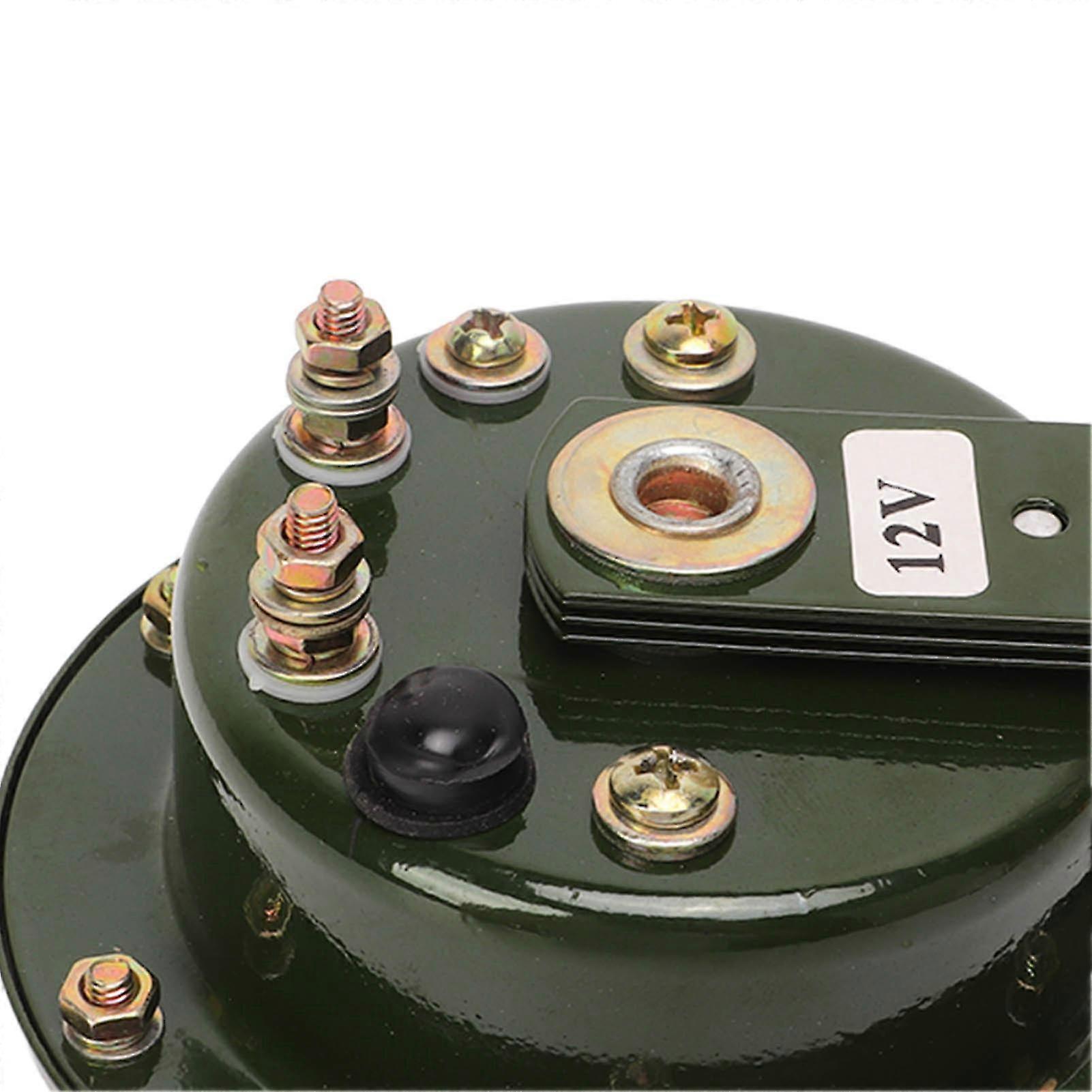 צופר חשמלי חזק 110dB לרכבים DC 12V שחור עמיד למים