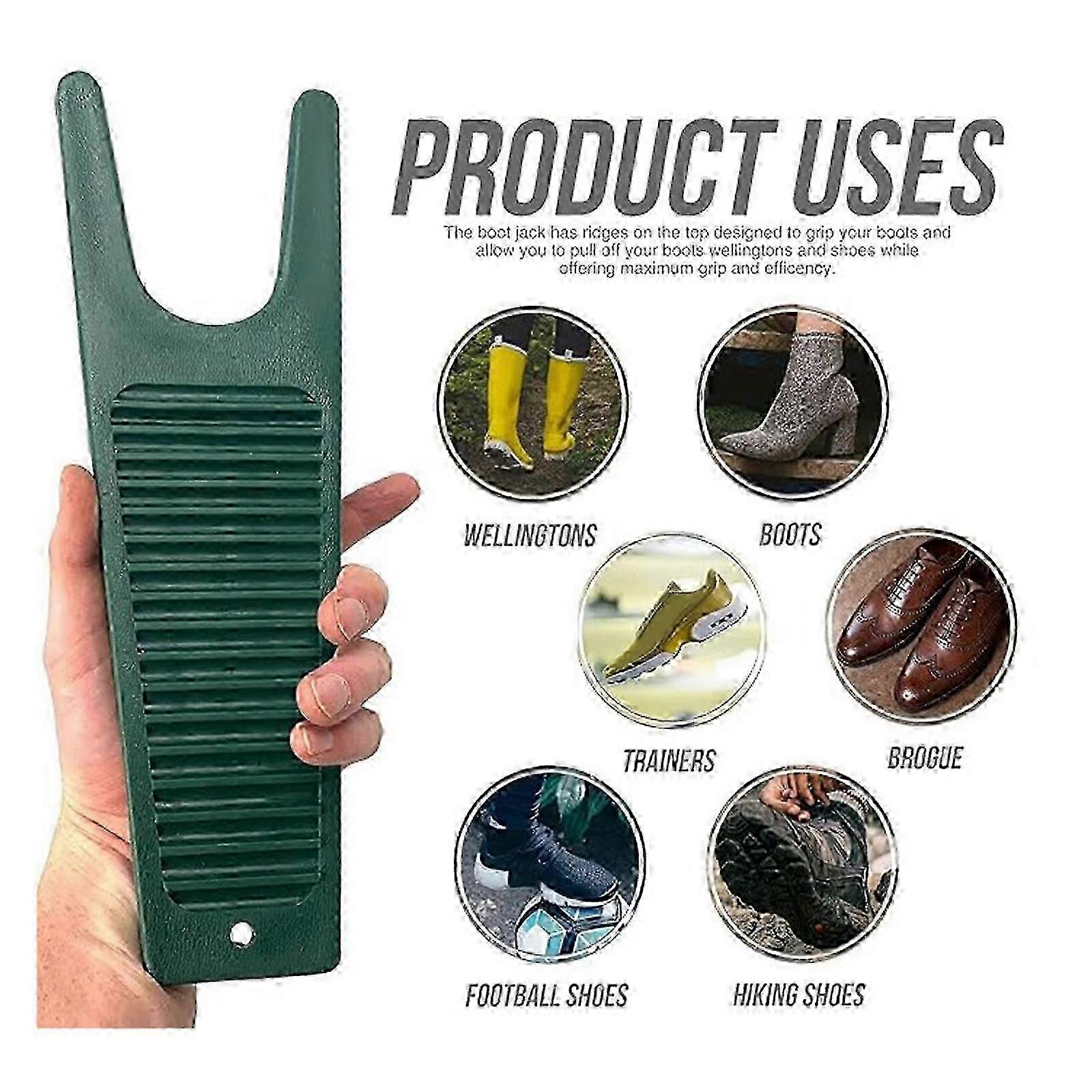 Multipurpose Boot Puller With Cleaning Scraper Practical Boot Puller for Kids with Cartoon Shape Efficient Shoe Aid  Light Green