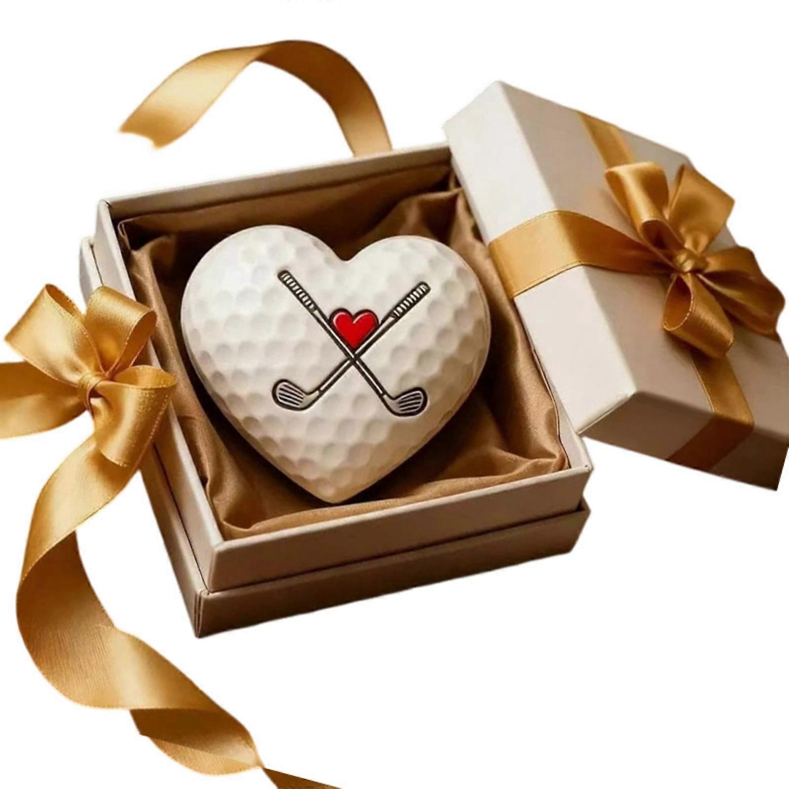 Inspirational Golf Pocket Tokens Resilients Life Charm Heart Shape Keepsakes For Player And Supportive Friend Multicolor