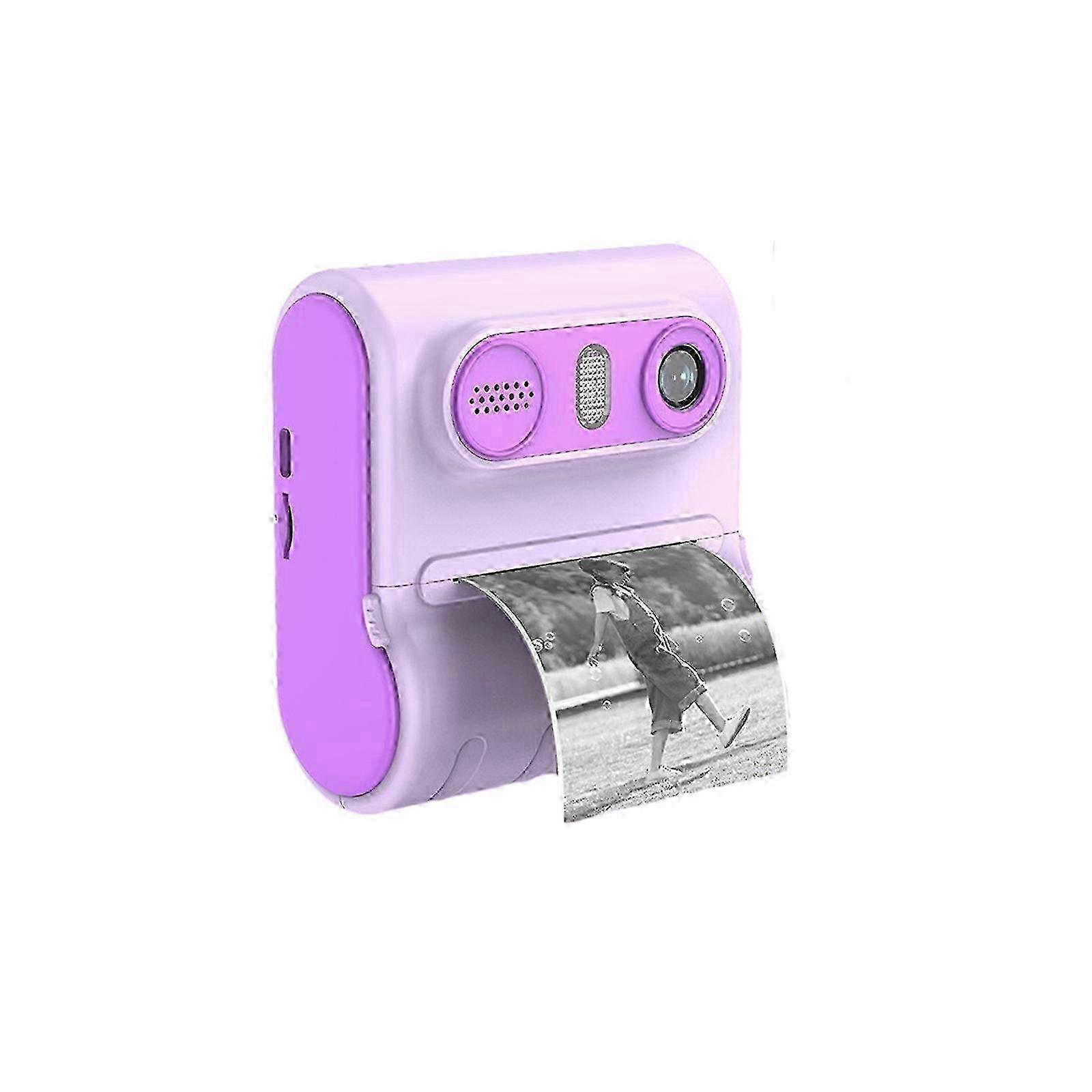 HD Double Camera Kids Print Camera 2.4 Inch Instant Print Thermal Printing Kids Camera Error Printing Lightweight And Portable Easy To Operate