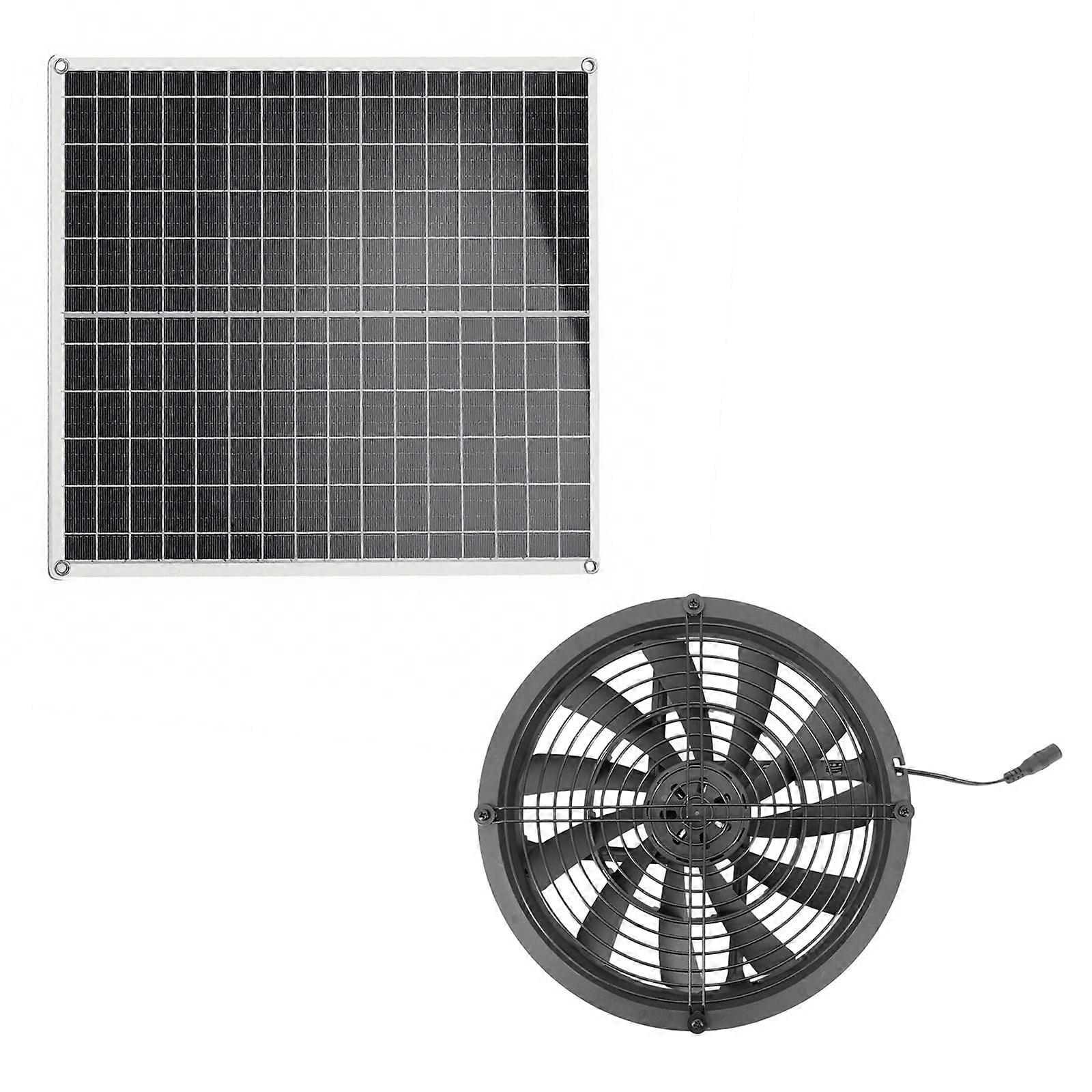 Operated Solar Fan 20W High Speed Motor ABS Plastic Housing Suitable for Small Spaces Workshops Ventilation Needs Multicolor