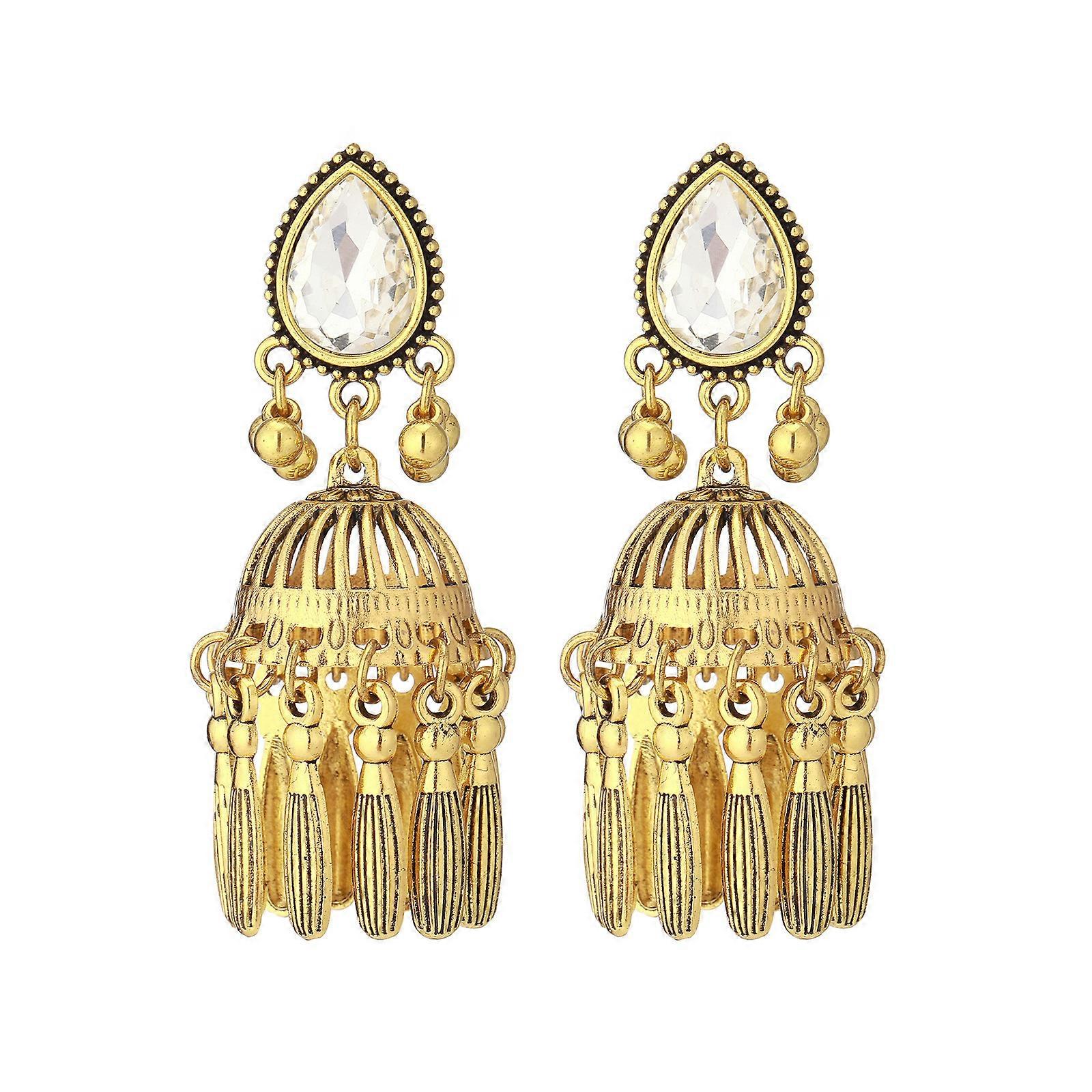 Sparkling ‌Stumpy‌ Zirconia Swing Border Earrings Traditional Framework Plan Delicate Gentle Accessories Multicolor