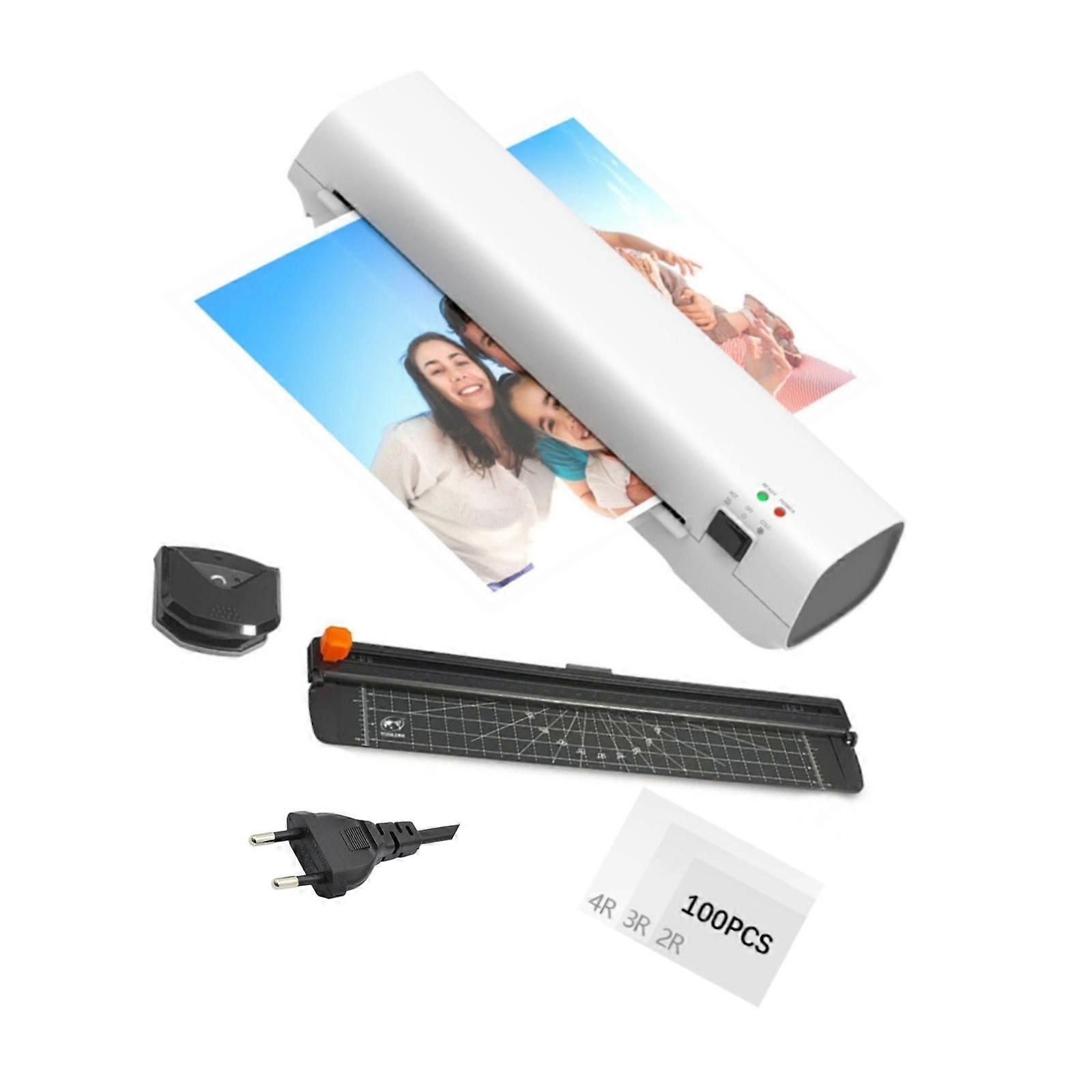 A4 Laminating Machine 9inch Thermal Laminator Machine Desktop Hot And Cold Lamination Include Trimmer Rounder Tools Multicolor