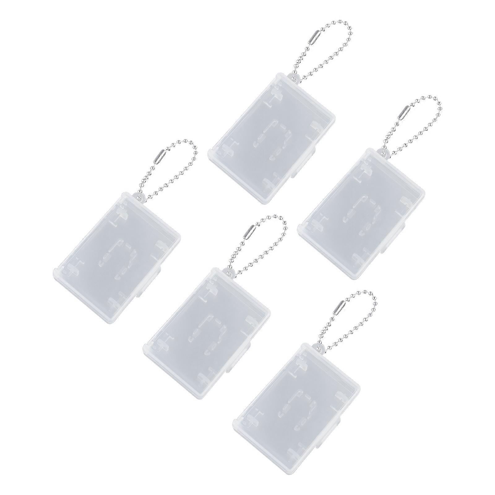 5Pieces Portable Lightweight Game Card Storage Box Container Holder Convenient Suitable For Easy Organization On The Go Multicolor