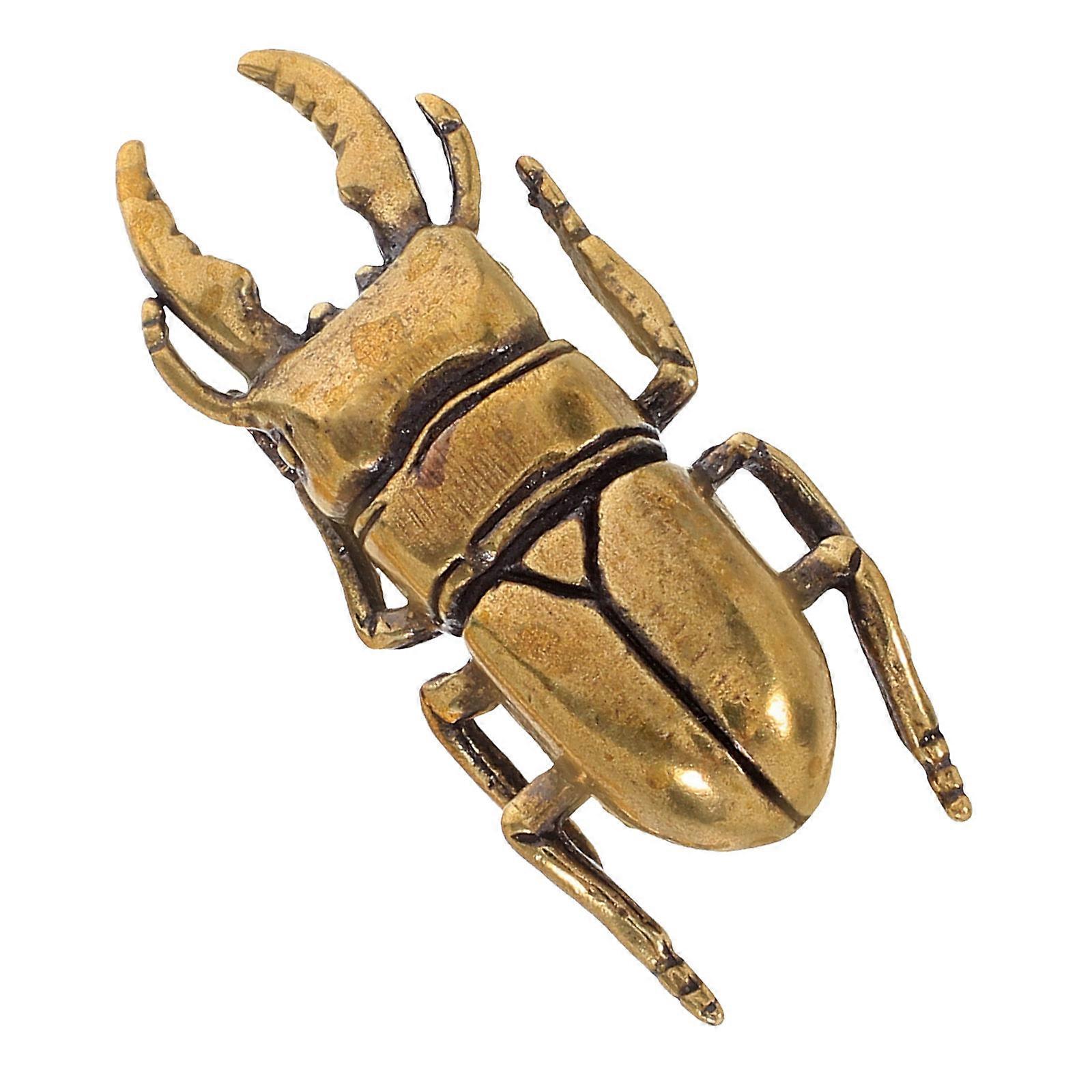 Brass Beetle Drawer Knobs Cabinet Handles for Dresser Decorative