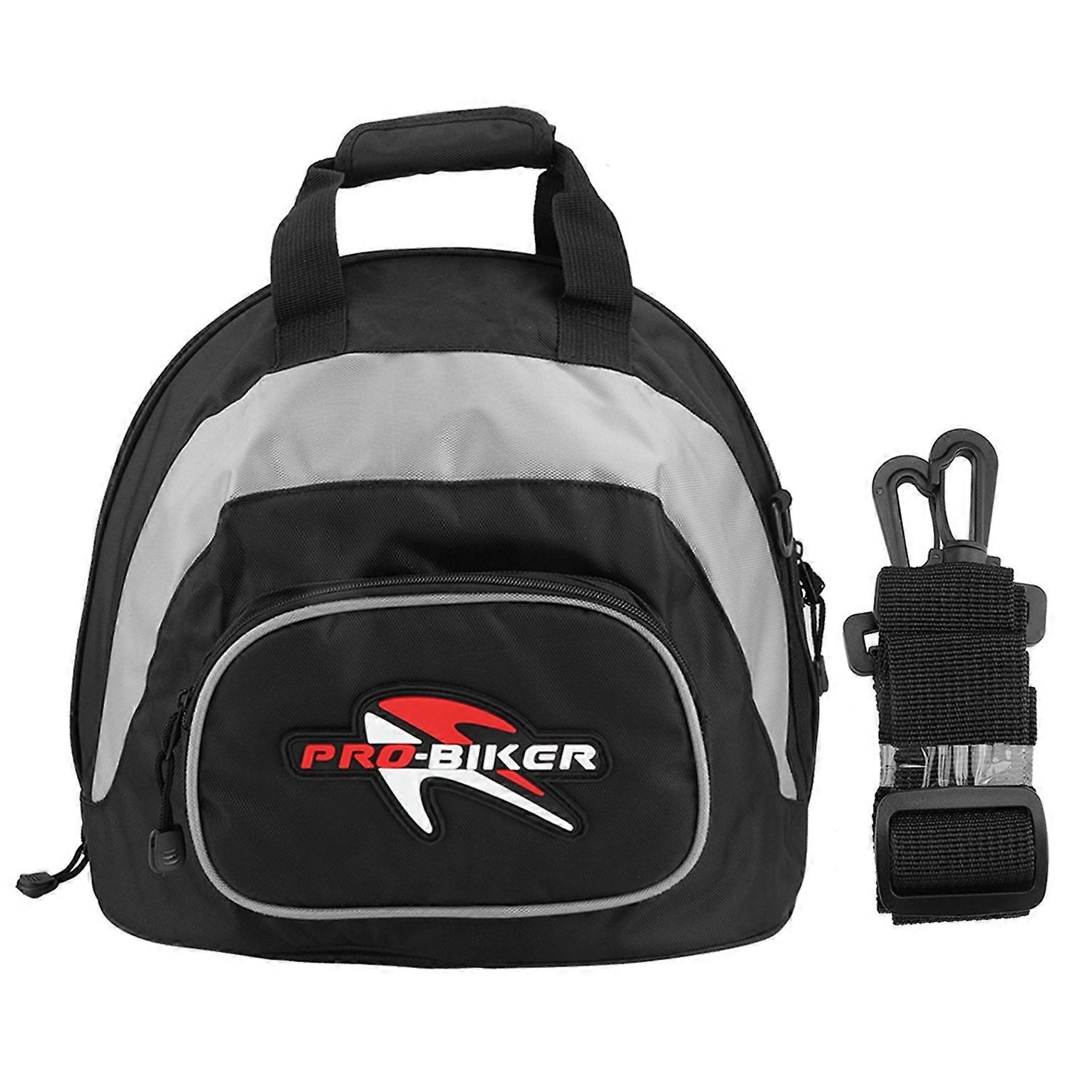 Multi Function Waterproof Motorcycle Helmet Shoulder Bag Backpack Portable Luggage(Grey Black )
