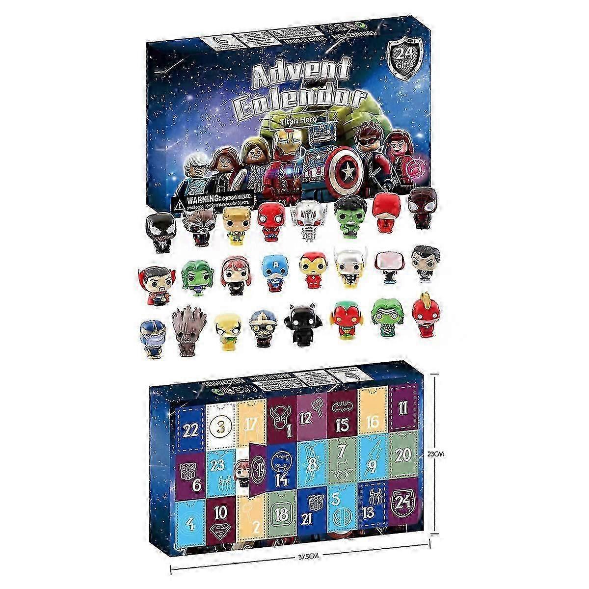 24pcs blind box Christmas advent calendar gift box Minecraft building block toys countdown small ornaments