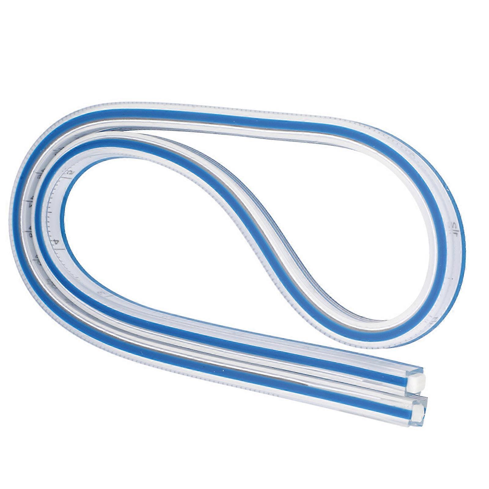 Double Side Scale Ruler Bendable Drawing Ruler Double Side Drafting Ruler Measuring Tool For Drafting Drawing Sewing  D