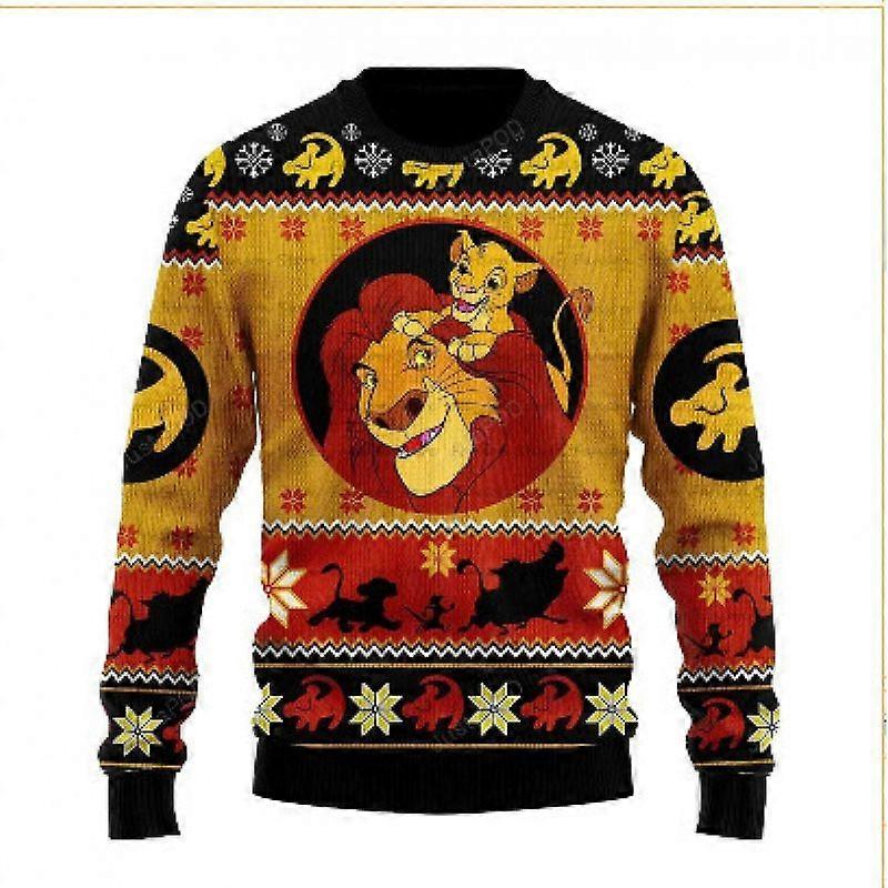 Weihnachtspullover mit Anime-Print, Oversized-Passform, lässige Langarmjacke