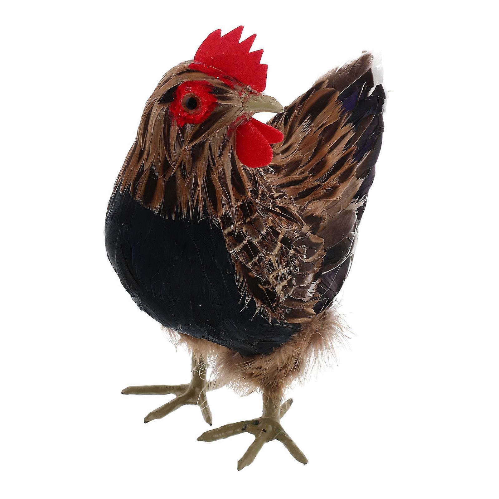 Artificial Chickens Realistic Chicken Sculptures for Decor Backyard Figures
