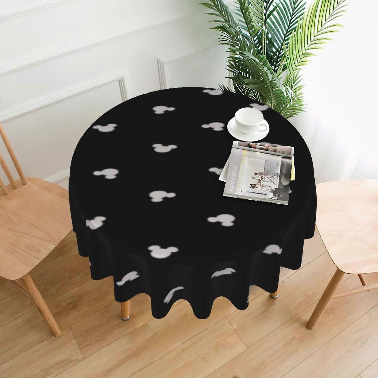 Mickey Mouse Rectangular Tablecloth, Water Resistance Antiwrinkle Spillproof Soft Fabric, 60in, compatible with dining room, parties, holiday dinners