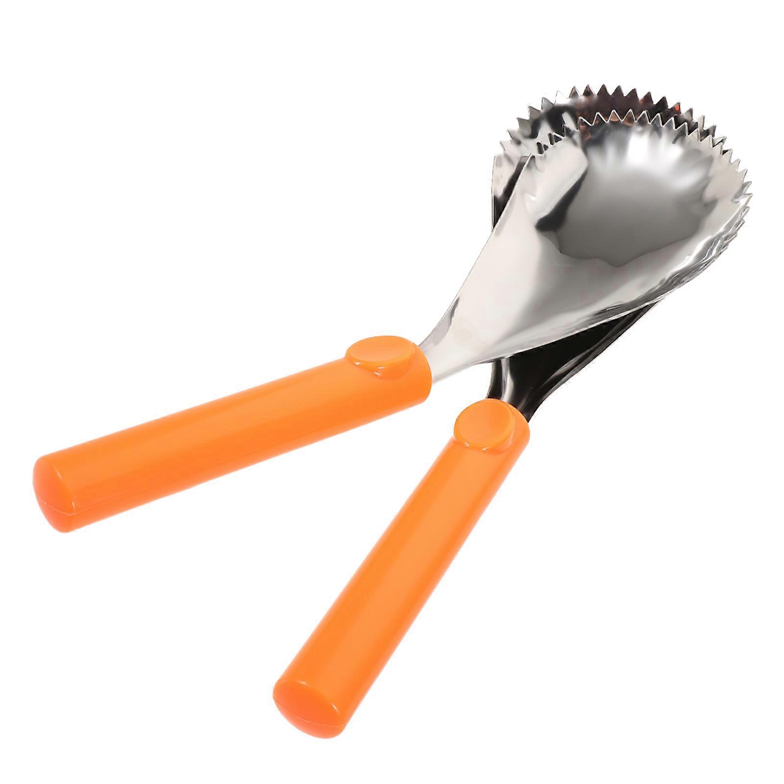 Fruit Corer Tool Pumpkin Corer Scoop Manual 2Pcs for Efficient Pulp Separation