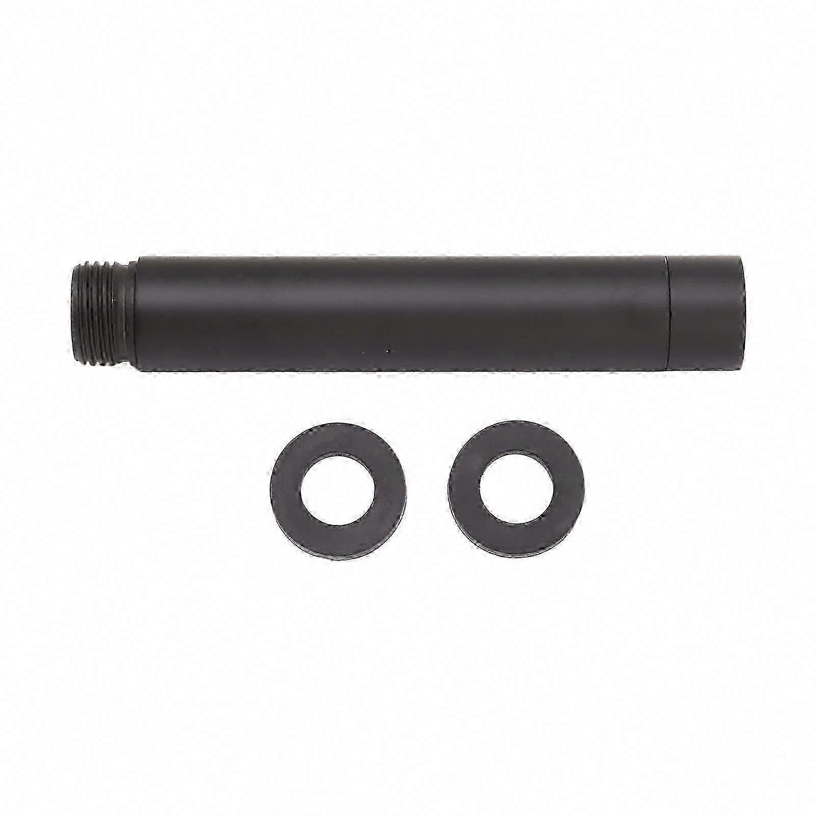 Shower Head Extension Arm, Adjustable Shower Pipe Extender for Lowering or Extending Showerhead, Black