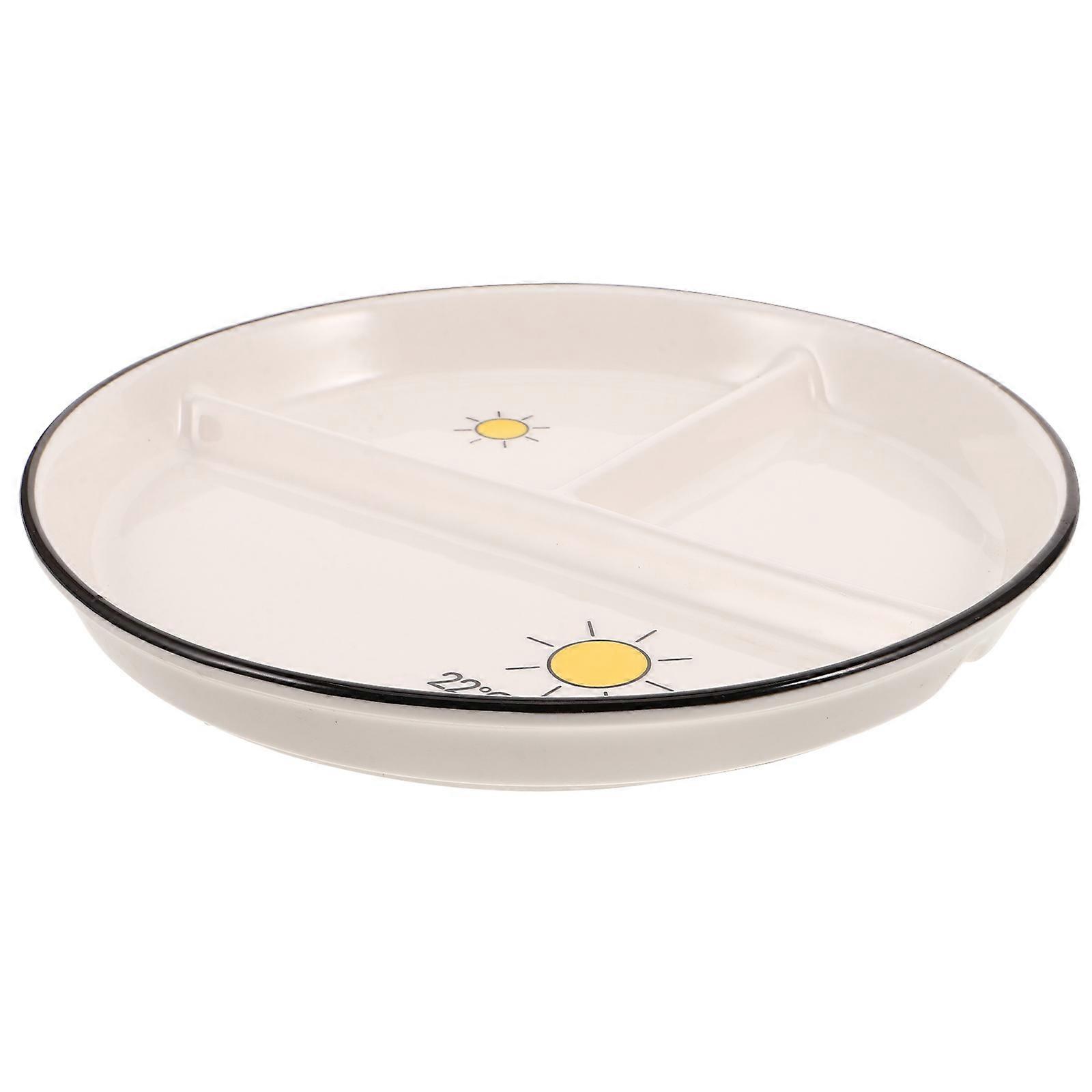 Ceramic Divided Plates Multi-Functional for Nutritional Guidance