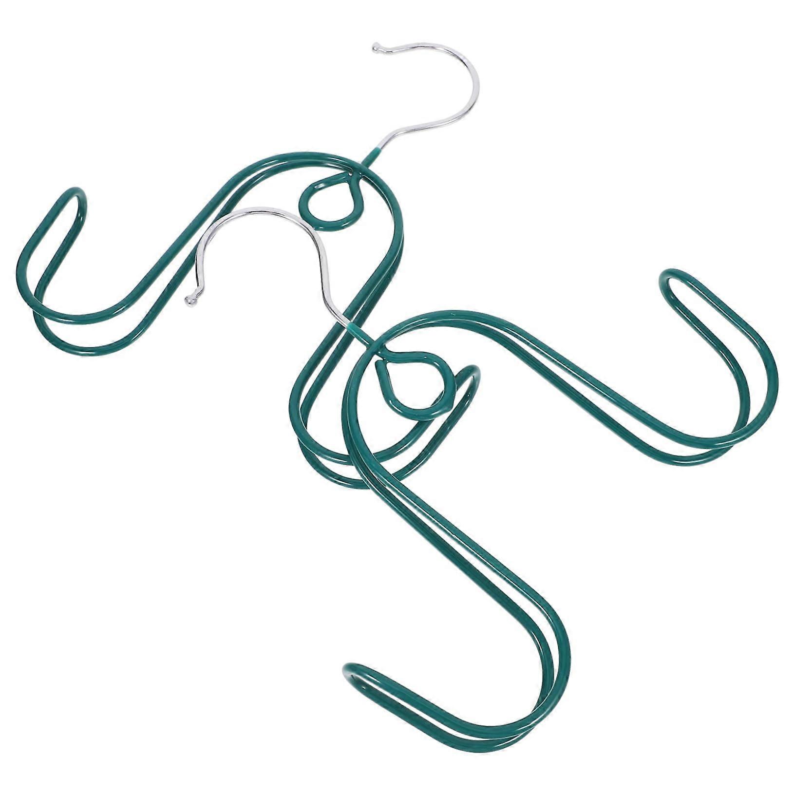 2 Pack Shoe Drying Rack with Dual Hooks Hanging Organizer for Shoes Slippers Home Storage