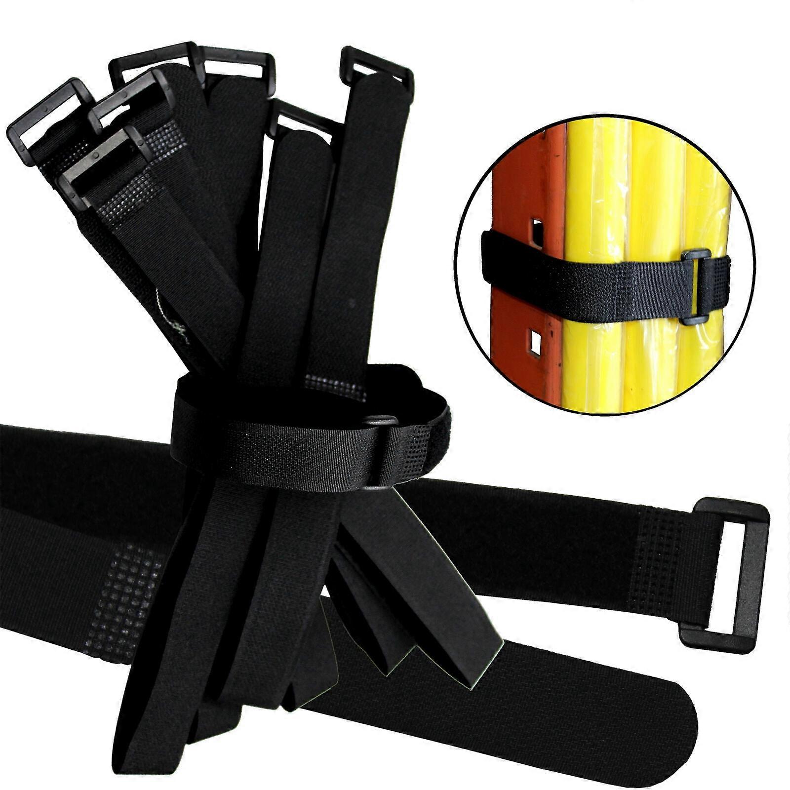 100 Quantity Durable Hook & Loop Reusable Cable Tie Down Straps Buckle 20 inch