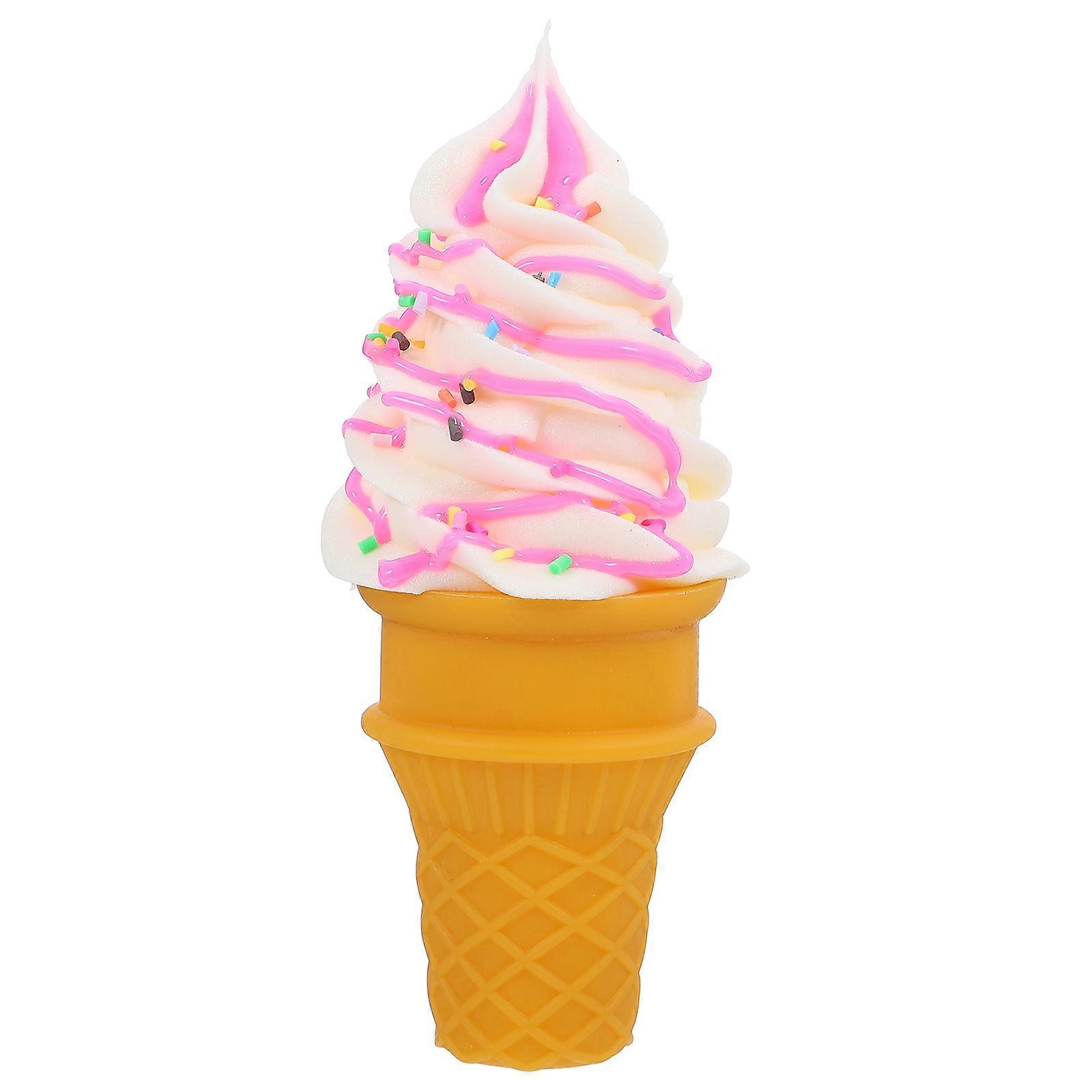 Fake Ice Cream Cone Toy for Photoing with 5Pcs Simulation Models