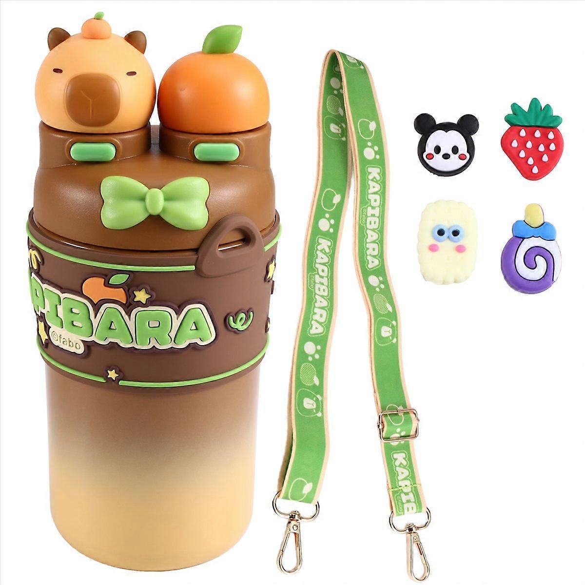 Capybara Themestainless Steel Thermosbottle, 550ML Large Capacity,