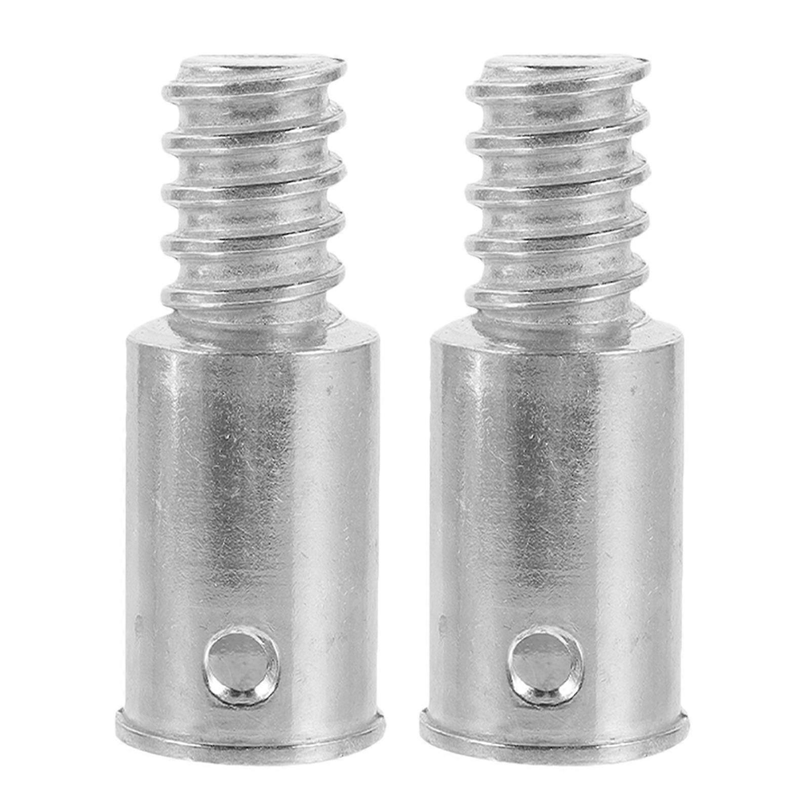 2Pcs Broom Handle Adapters with Threaded End for Broom Handles