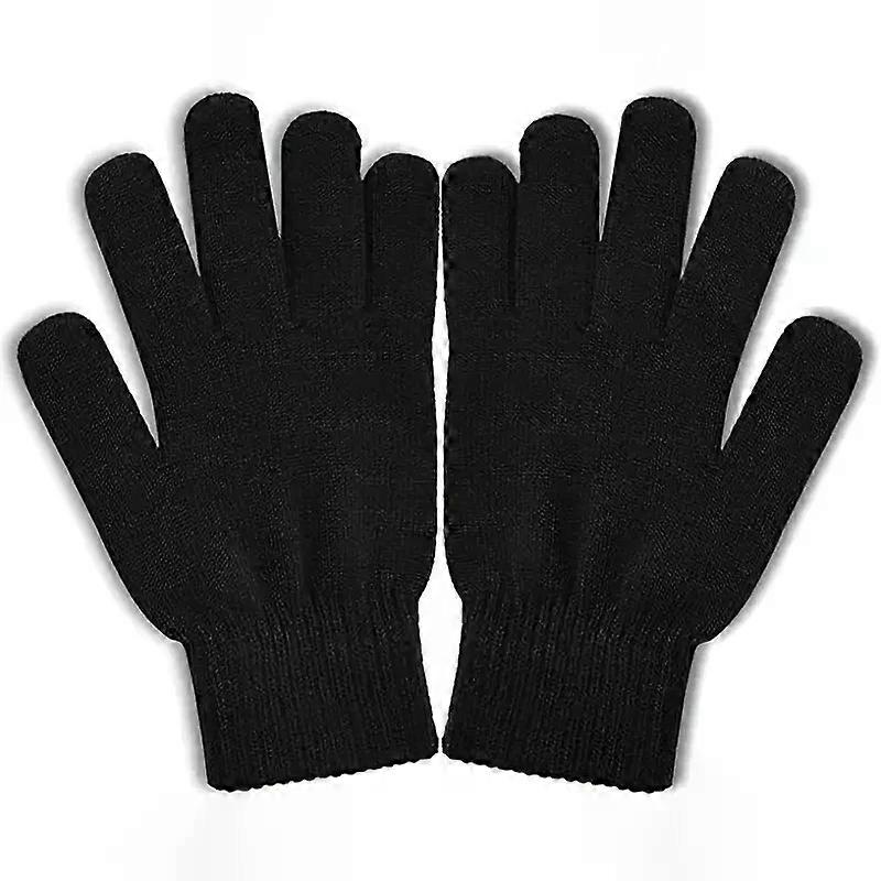 1-10pairs Warm Knitted Gloves Thermal Gloves Windproof for Women Men Full Finger Outddor Running Skiing Cycling Mittens Unisex
