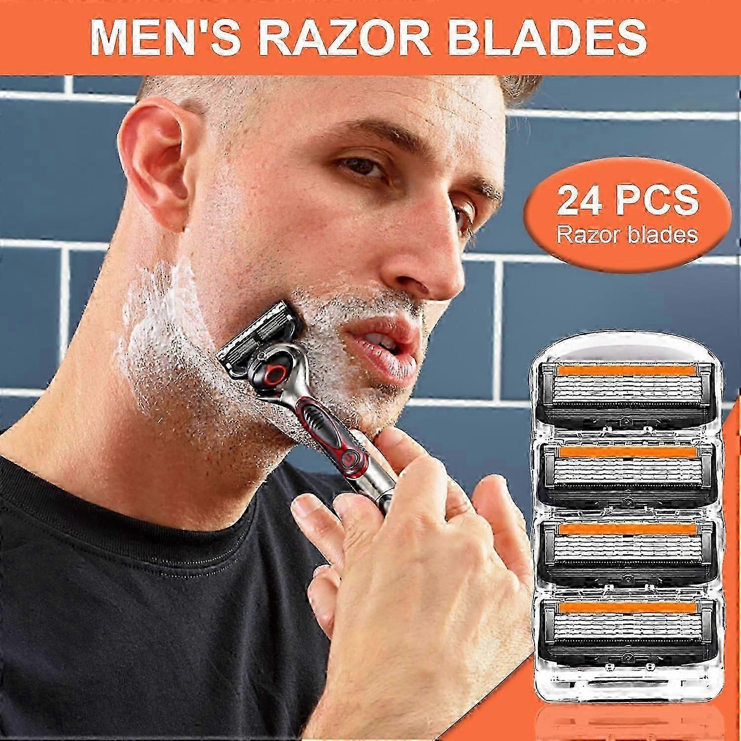 شفرات الحلاقة ProGlide ، 24 شفرة بديلة ، حزمة قيمة للرجال ProGlide Wet Razor