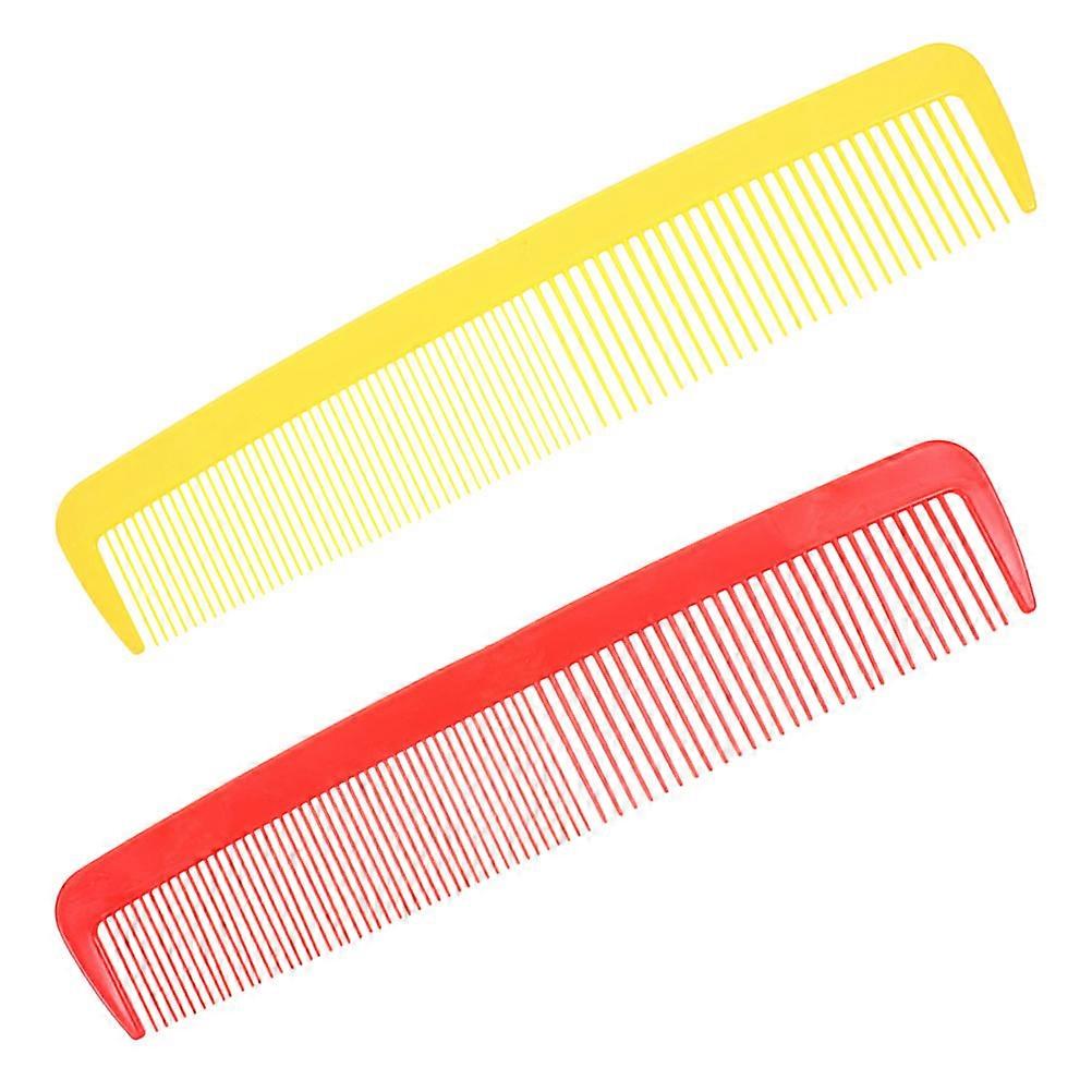 Oversized Comb for Barber Comedy Prop 2Pcs Plastic Assorted Colors