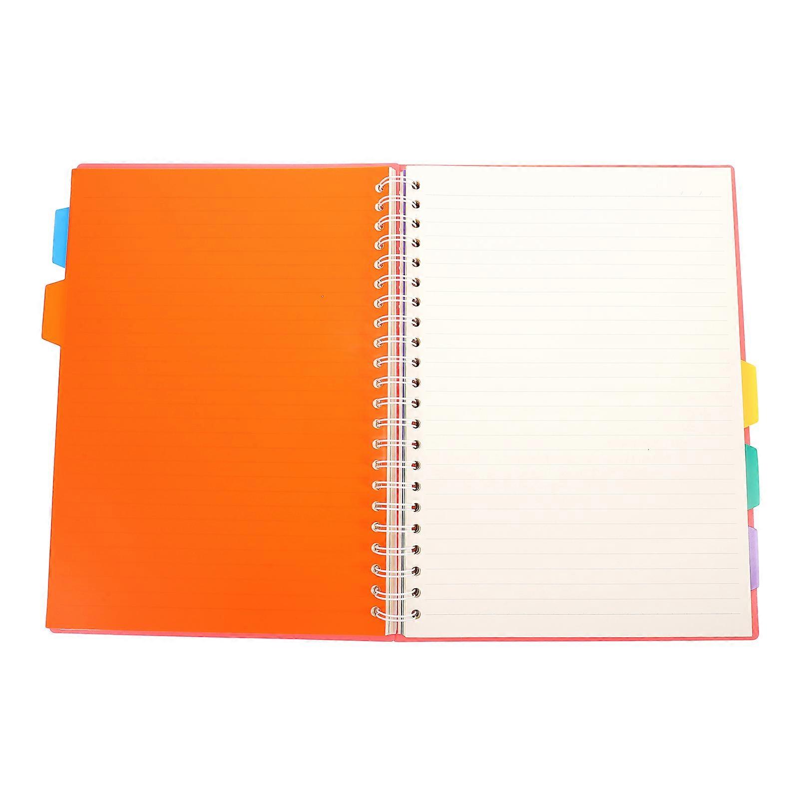 Spiral Notebook Convenient Notebook for Office Use Pink Paper Adhesive
