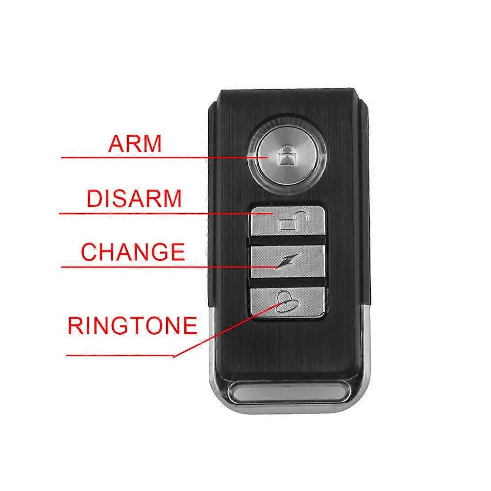 Motorcycle Alarm System Horn Set Providing 7 Level Adjustable Alarm