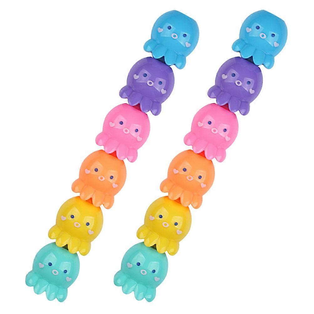 Assorted Color Octopus Shaped Highlighters for Students 2Sets Mini Markers
