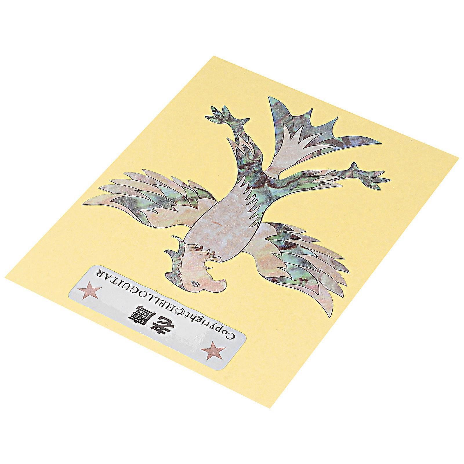 Guitar Headstock Sticker with Animal Eagle Design for DIY Decor Use Pack