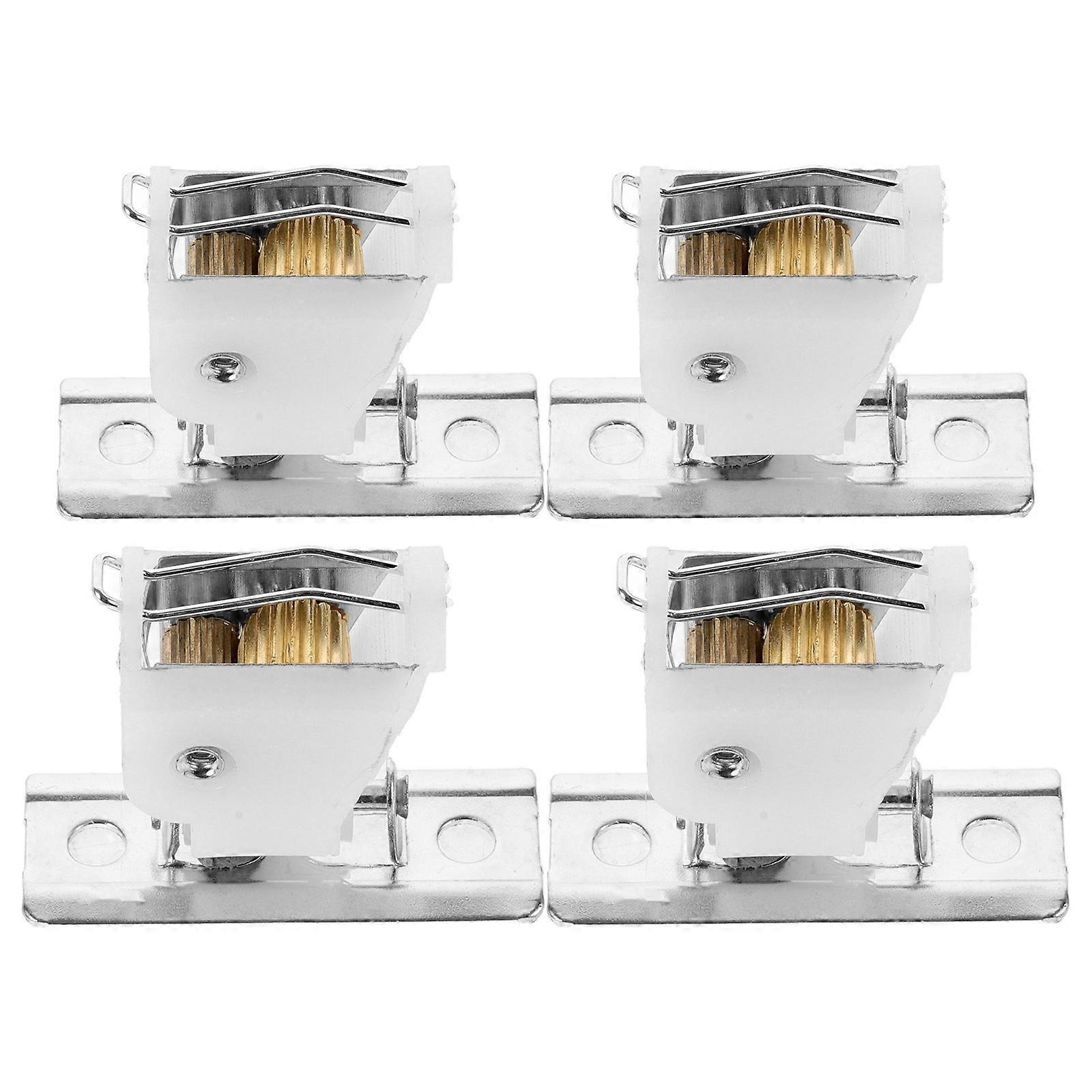 Window Blind Lock for Home Use Easy to Install Shade Pulley Lock with Silver Color ABS Iron Material 4 Pieces